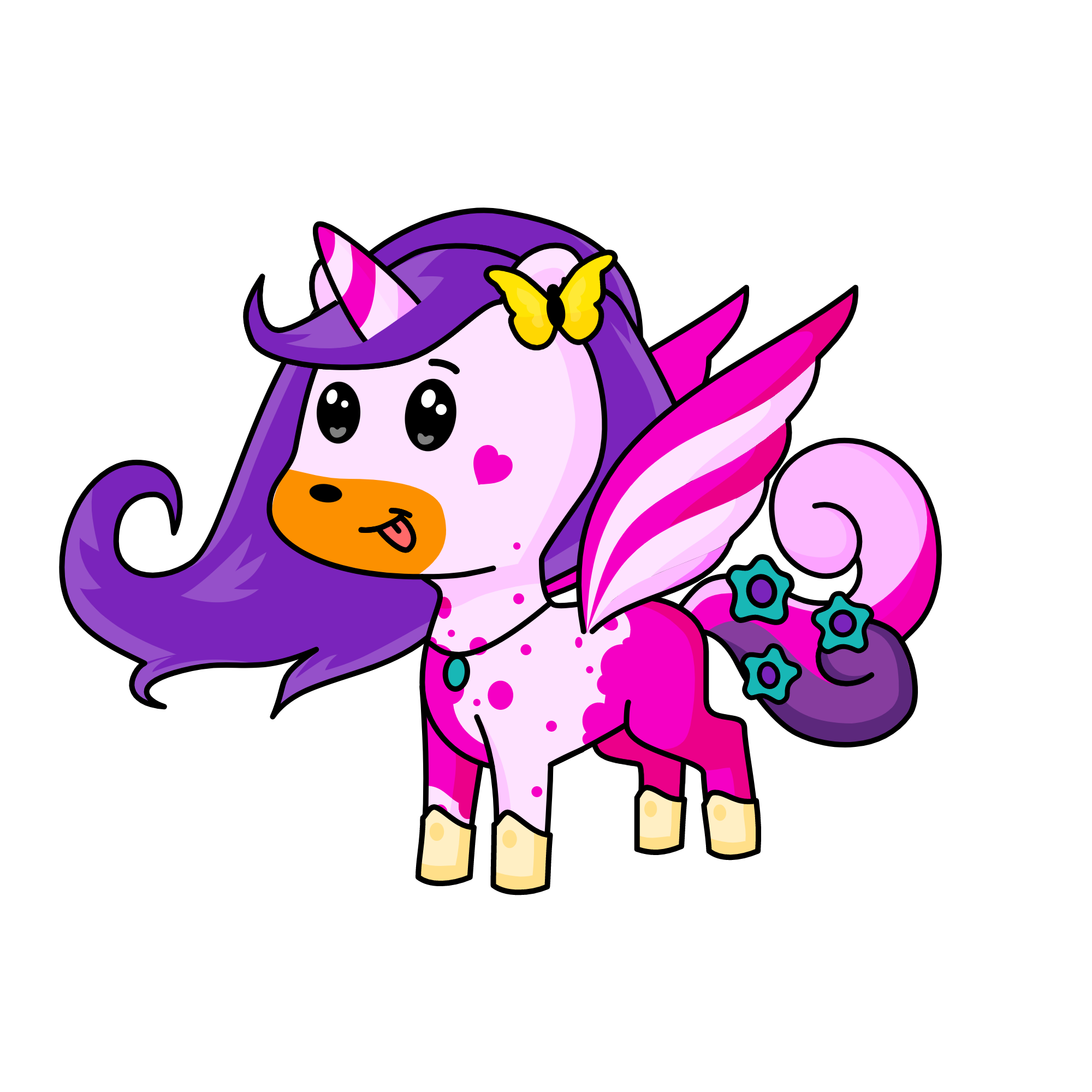 Buttercream-Bella, the unicorn