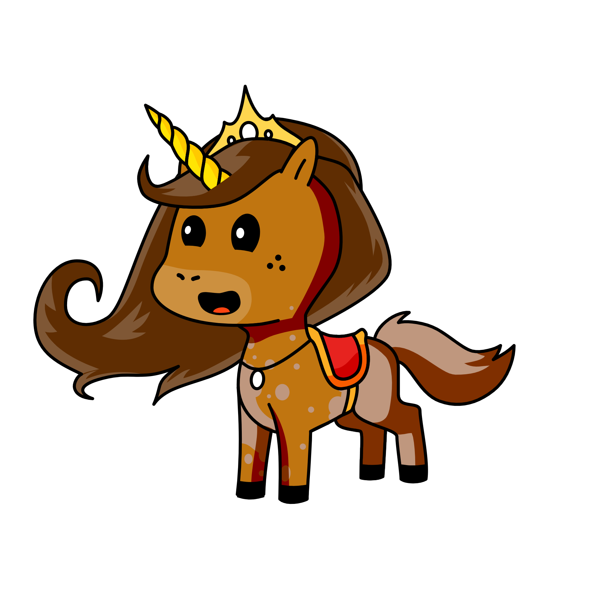 cute, the unicorn