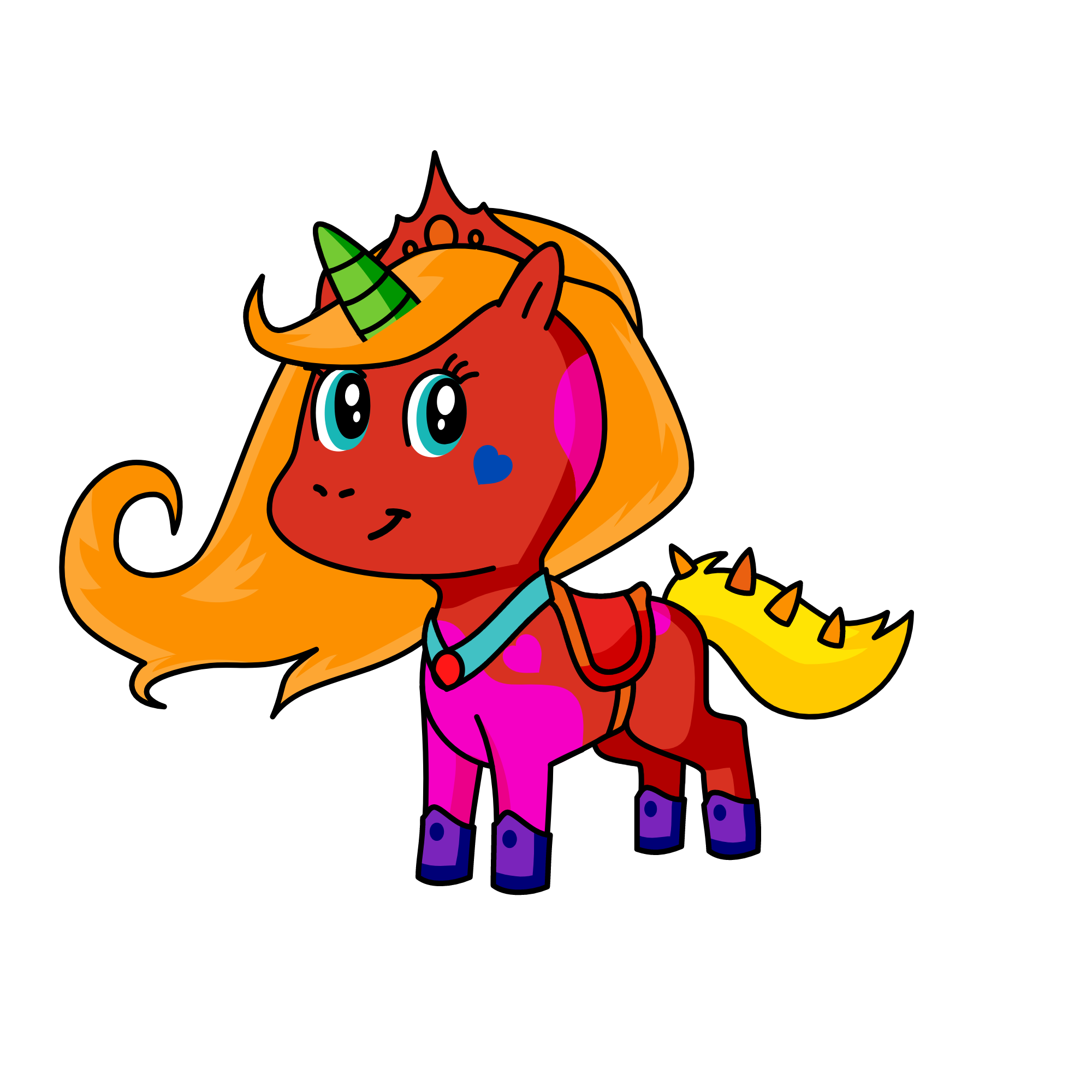 fire, the unicorn