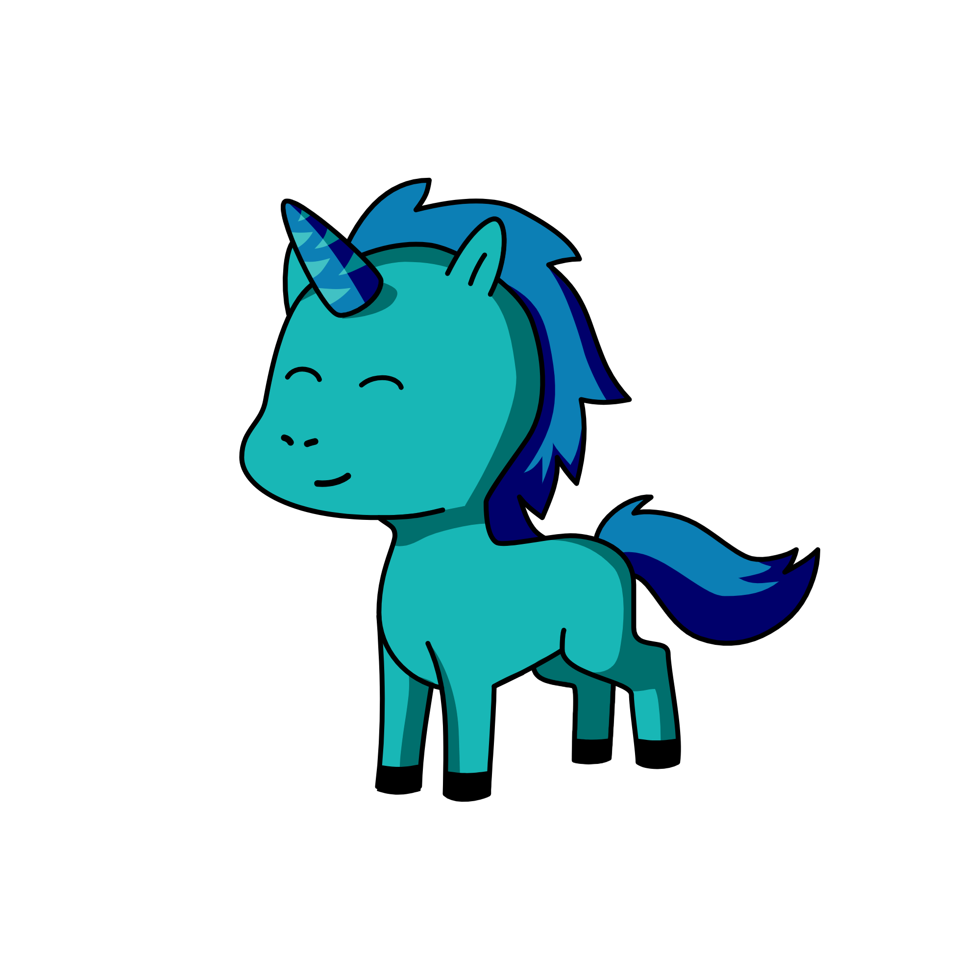 dark night, the unicorn