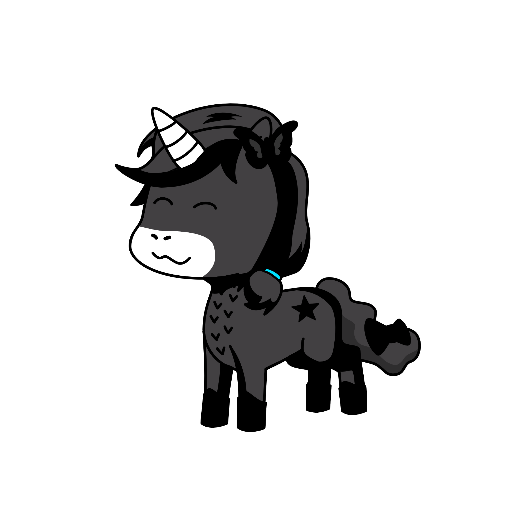 emo unicorn , the unicorn