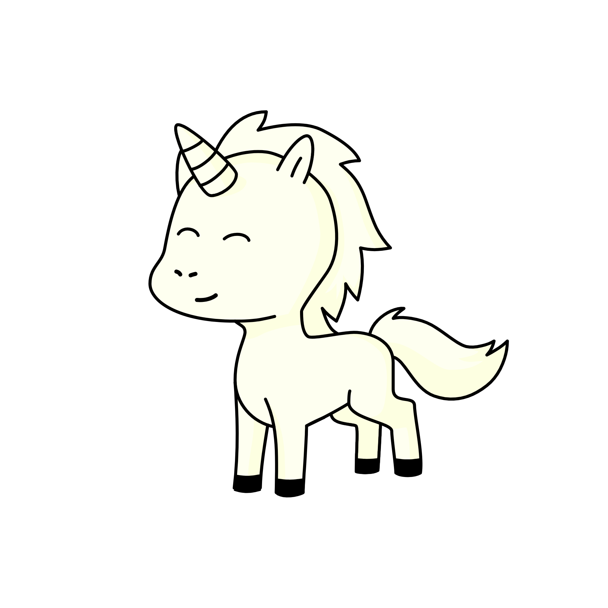No wings yet. I need a hint., the unicorn