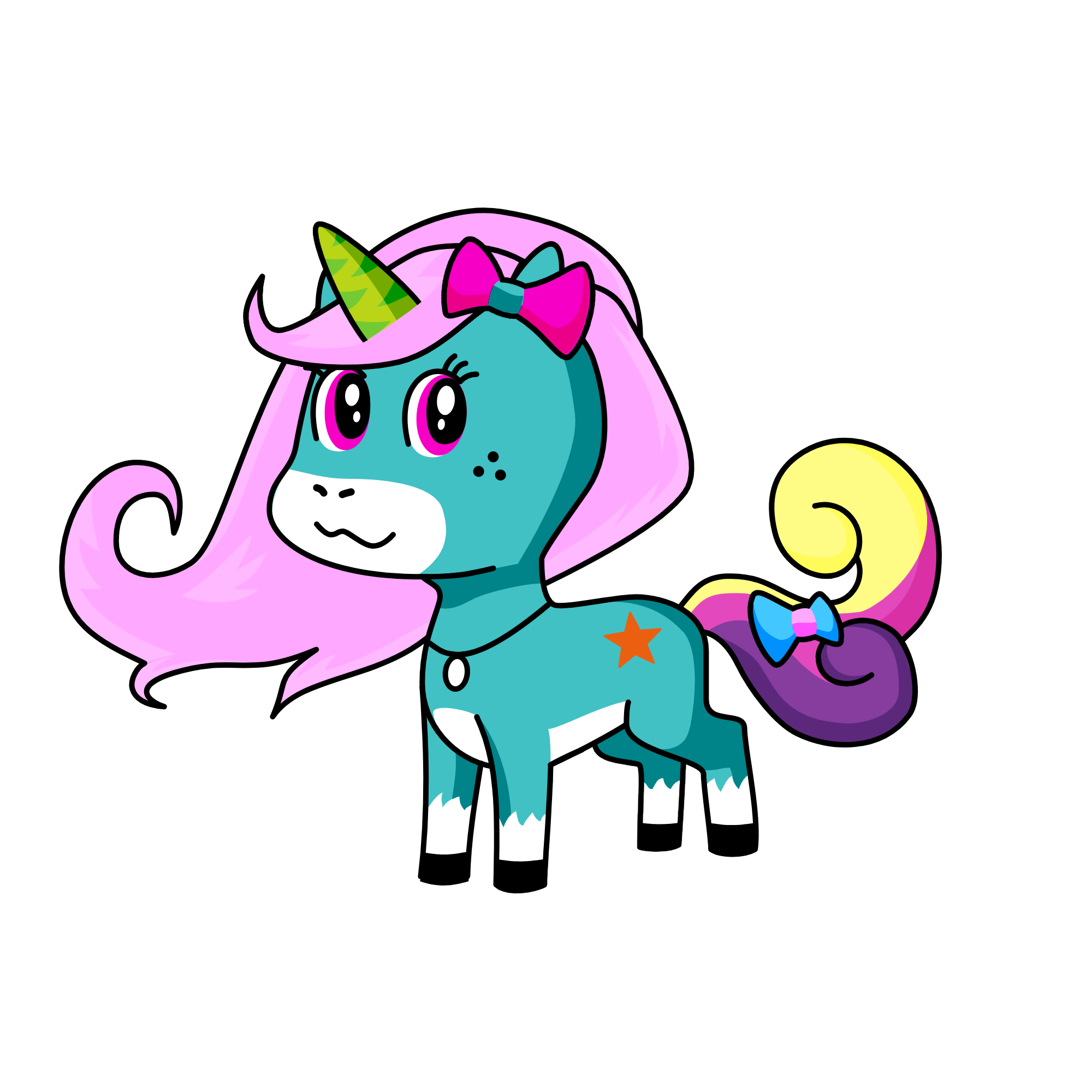 pinky, the unicorn