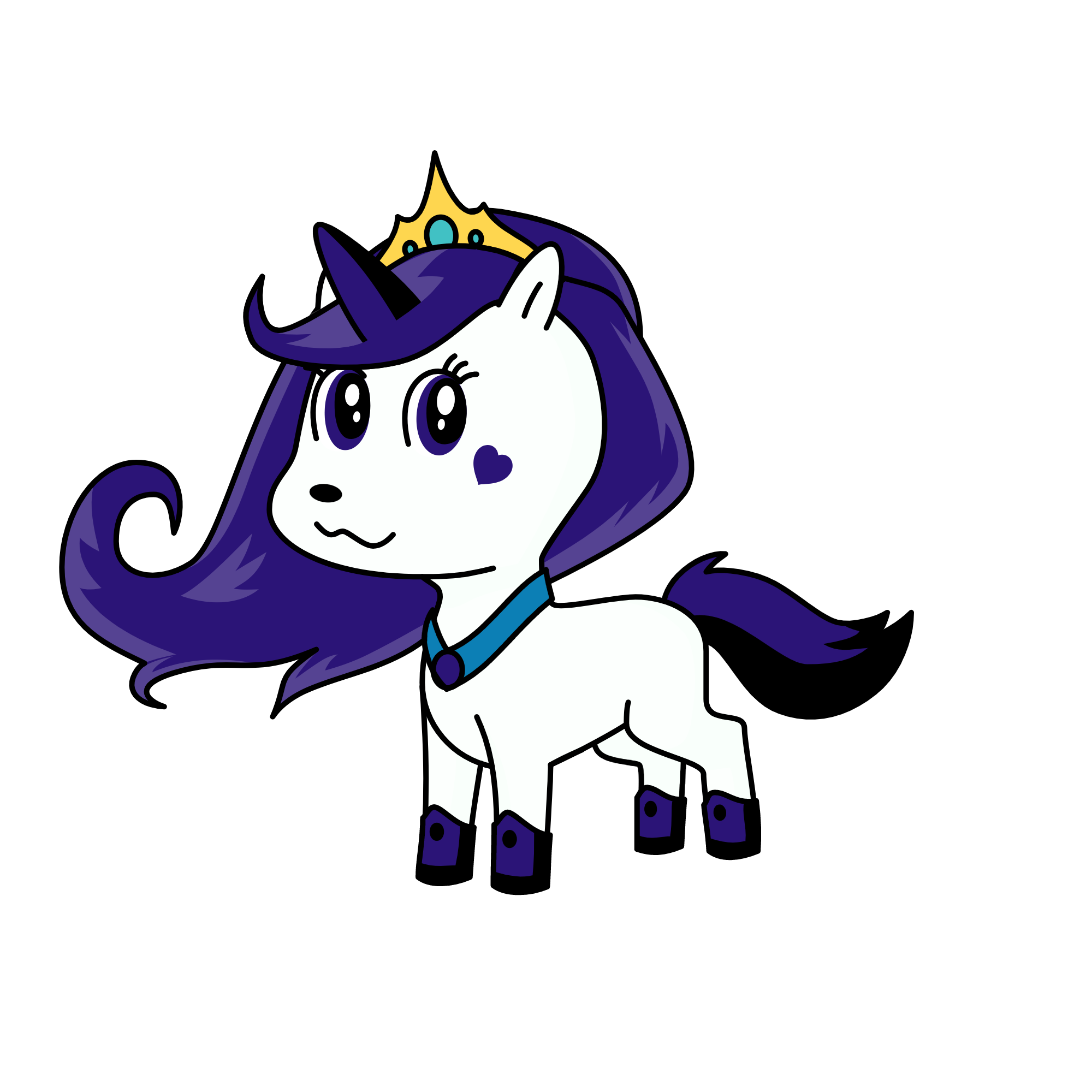 violet, the unicorn
