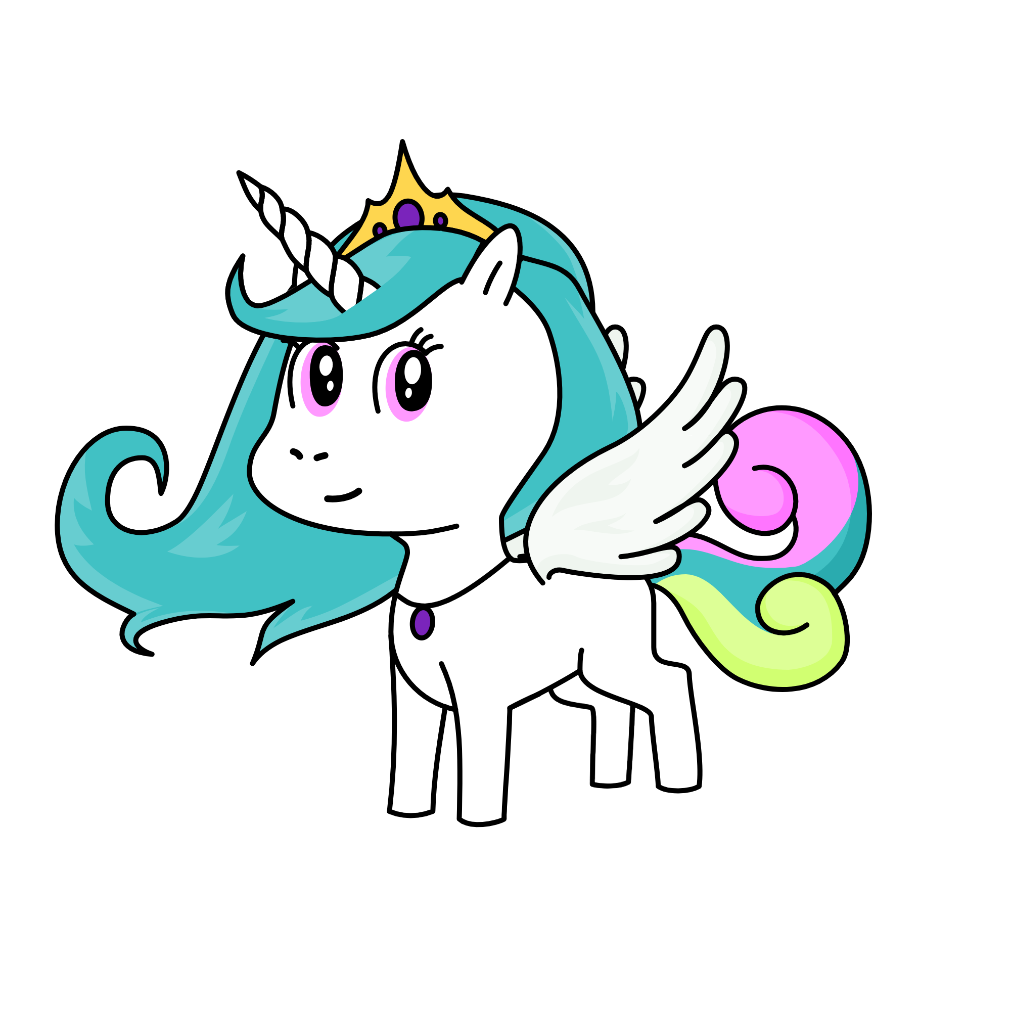 Princess Celestia, the unicorn