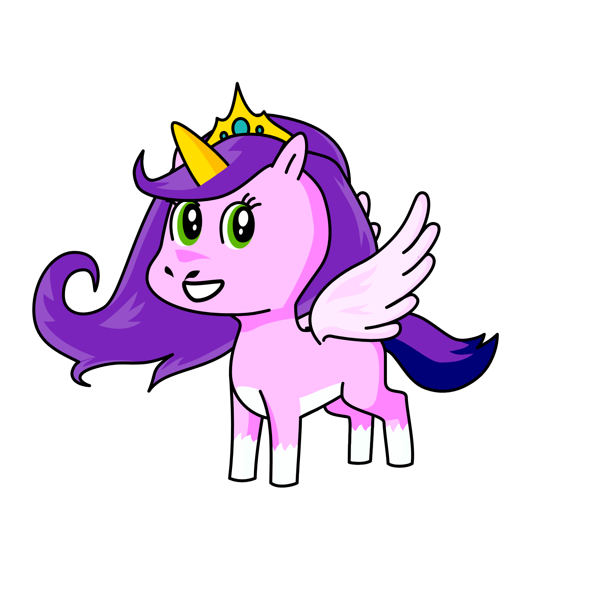 Ruby Petals, the unicorn