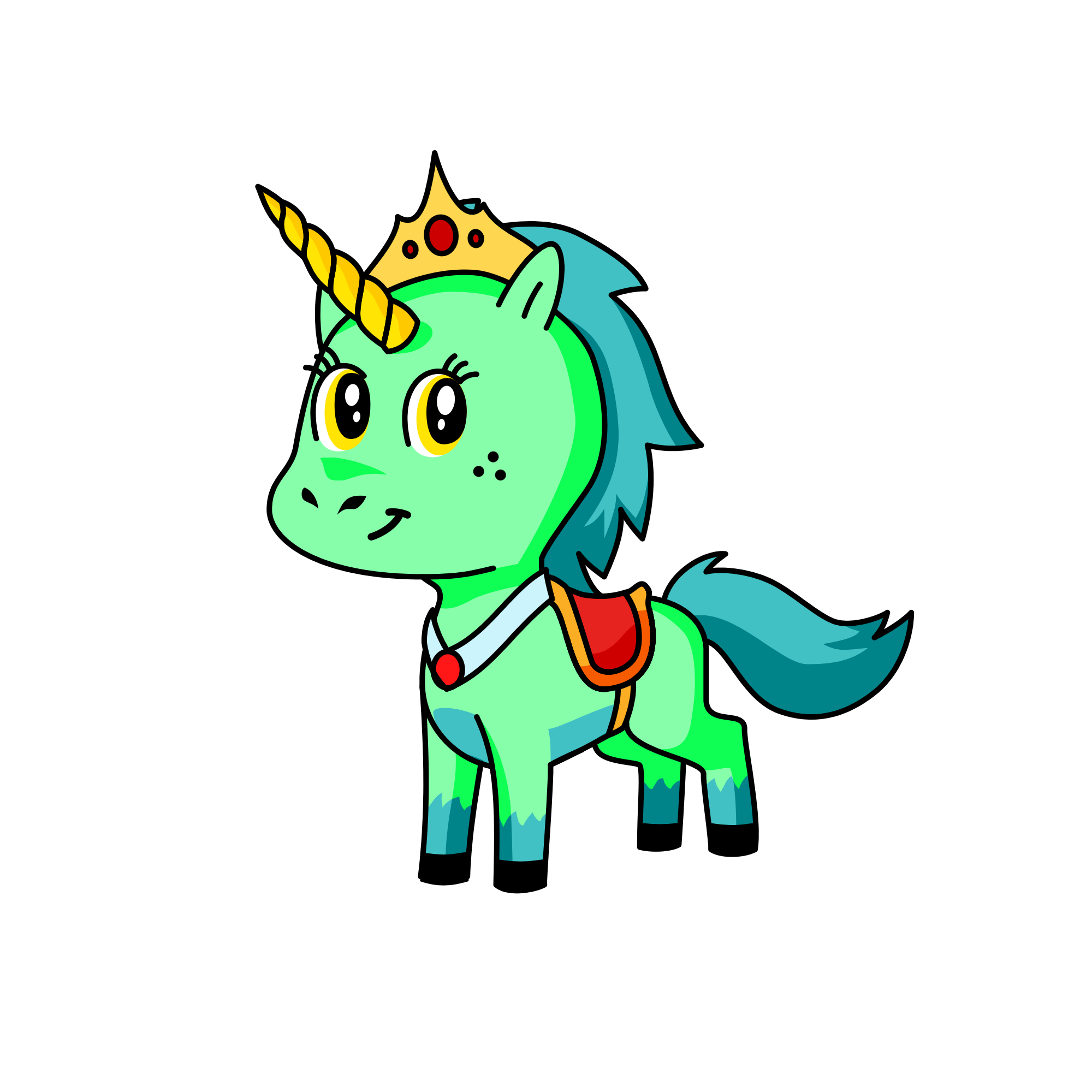 Happy, the unicorn