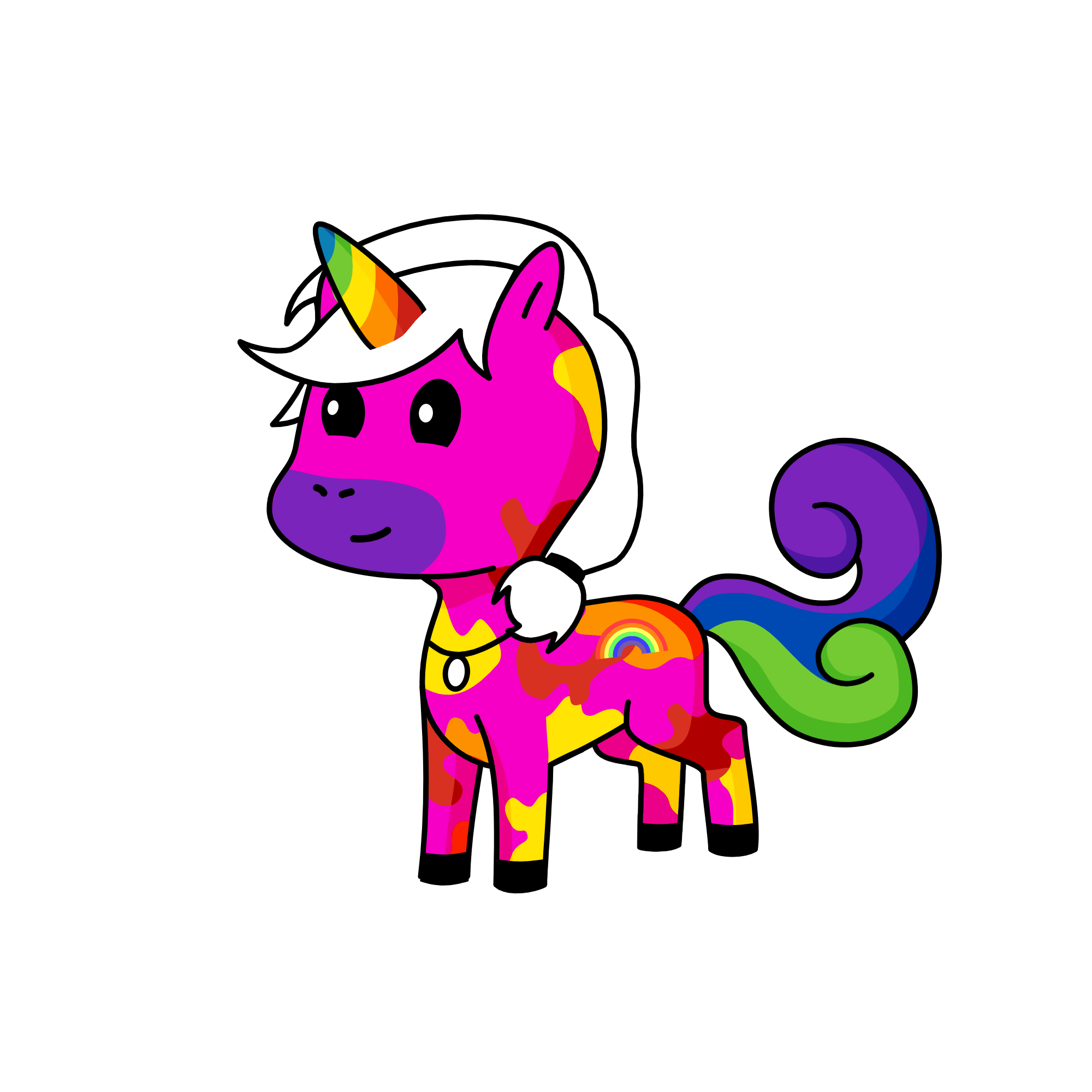 Colory, the unicorn