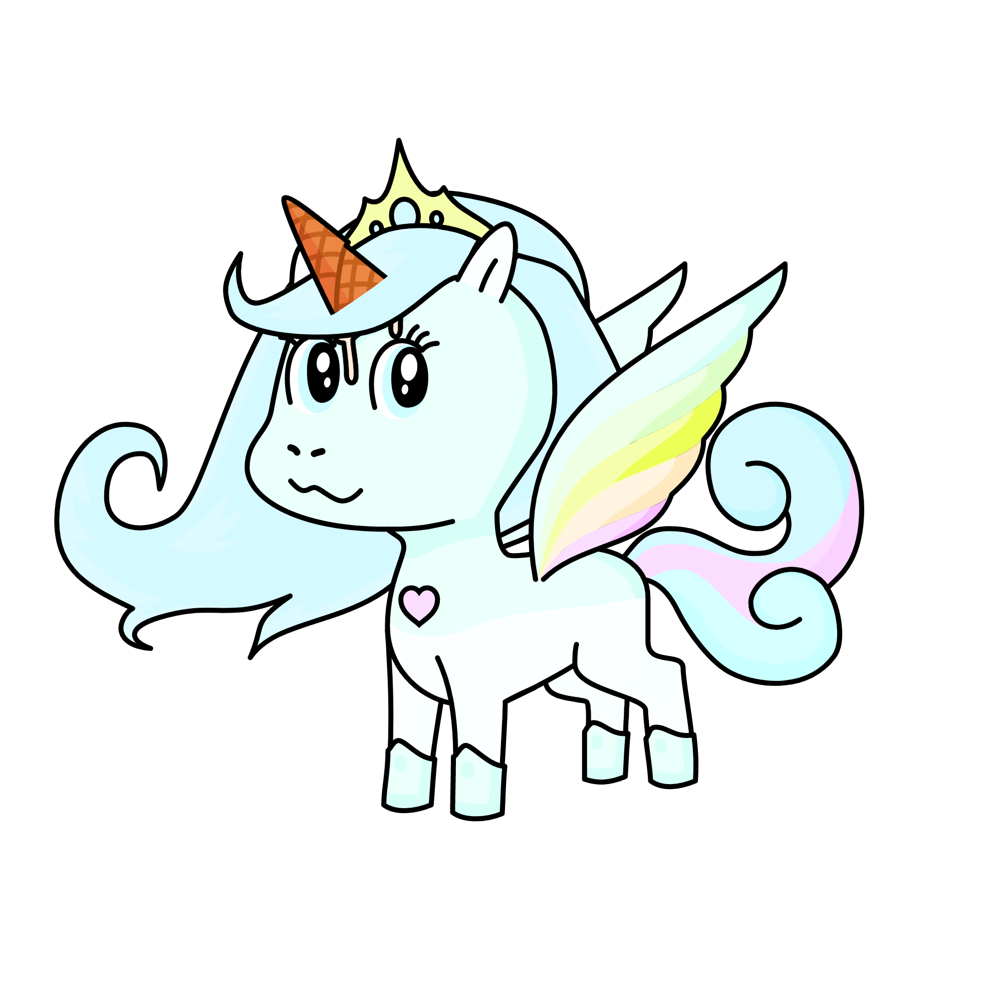 Queen Glacier, the unicorn