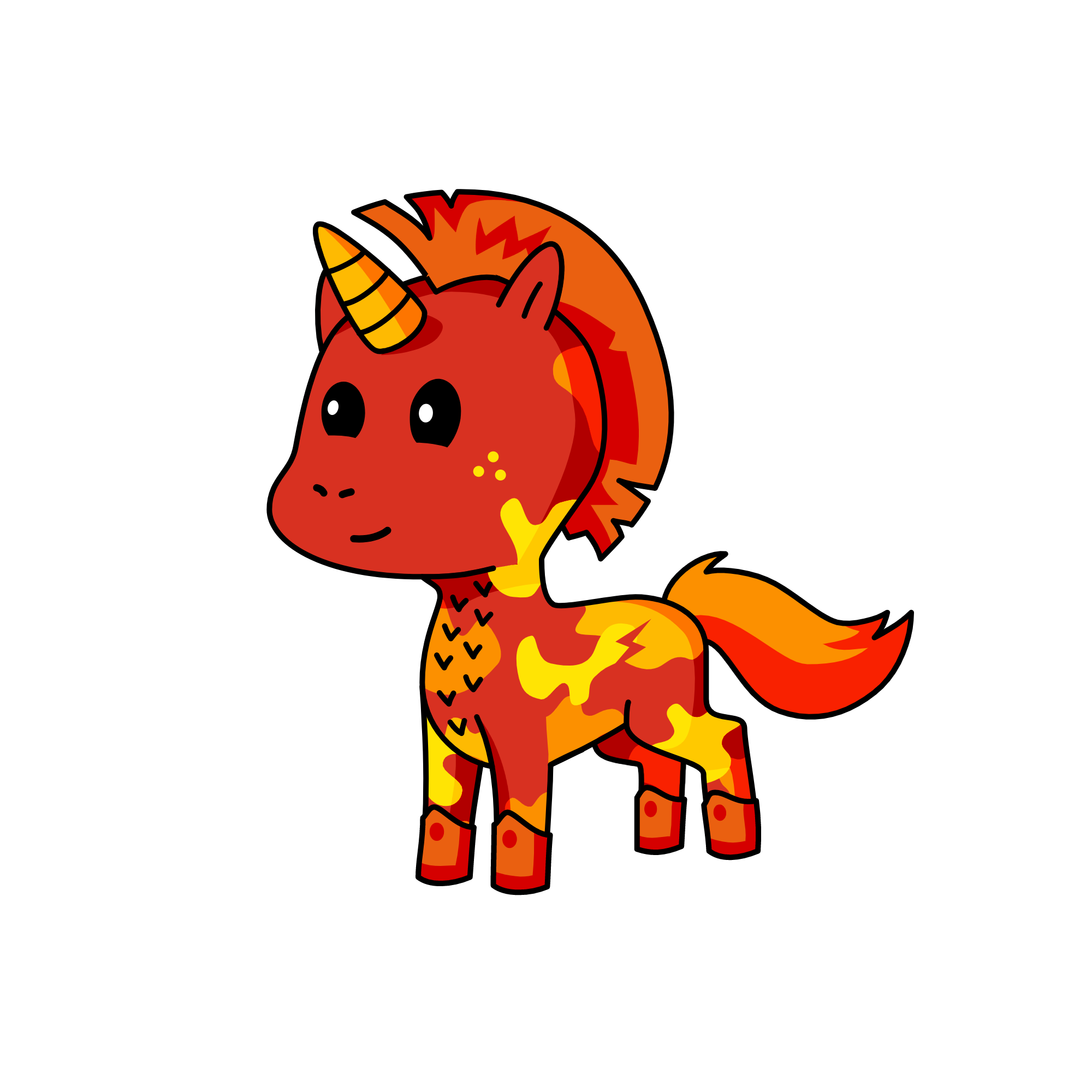 THE FLAME, the unicorn