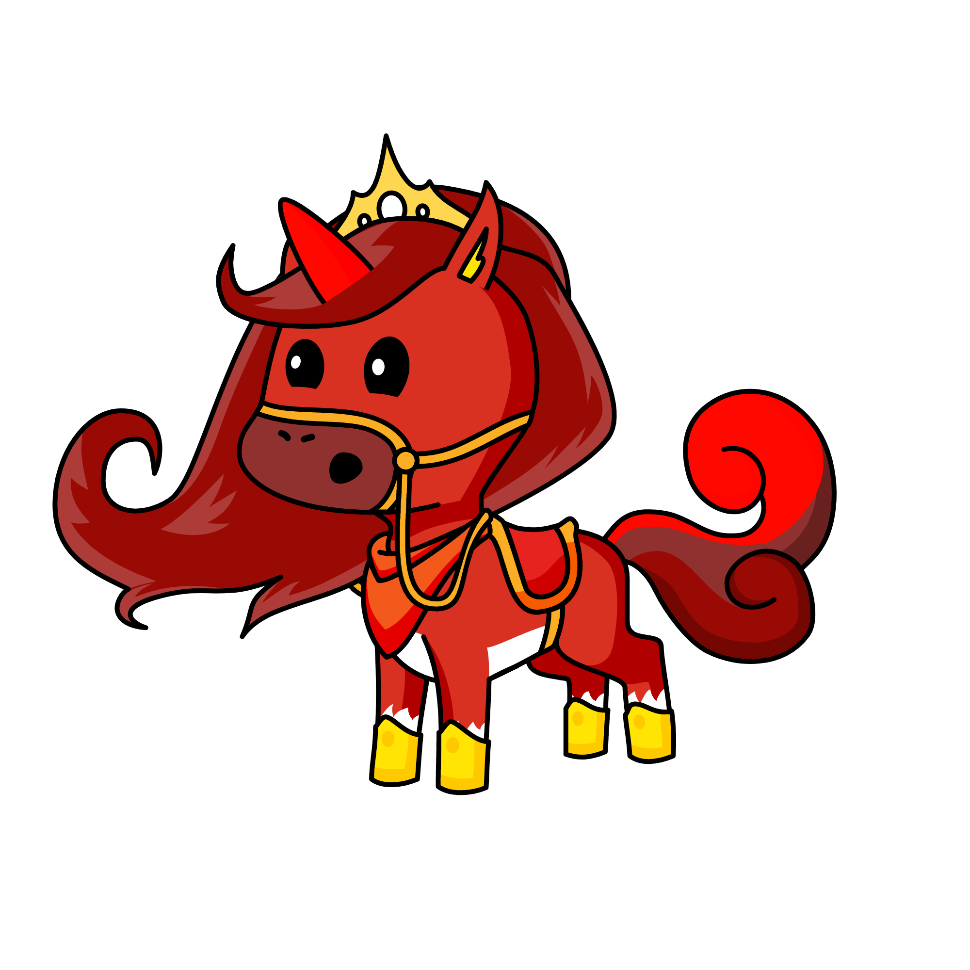 Red, the unicorn