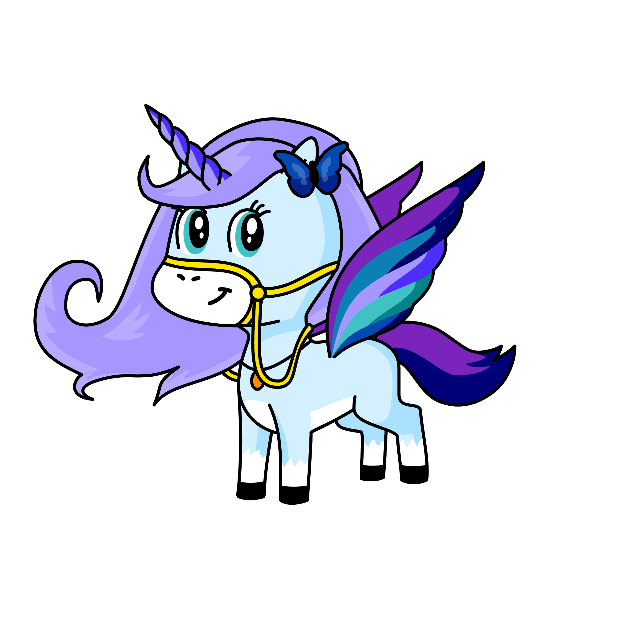Snowfla, the unicorn