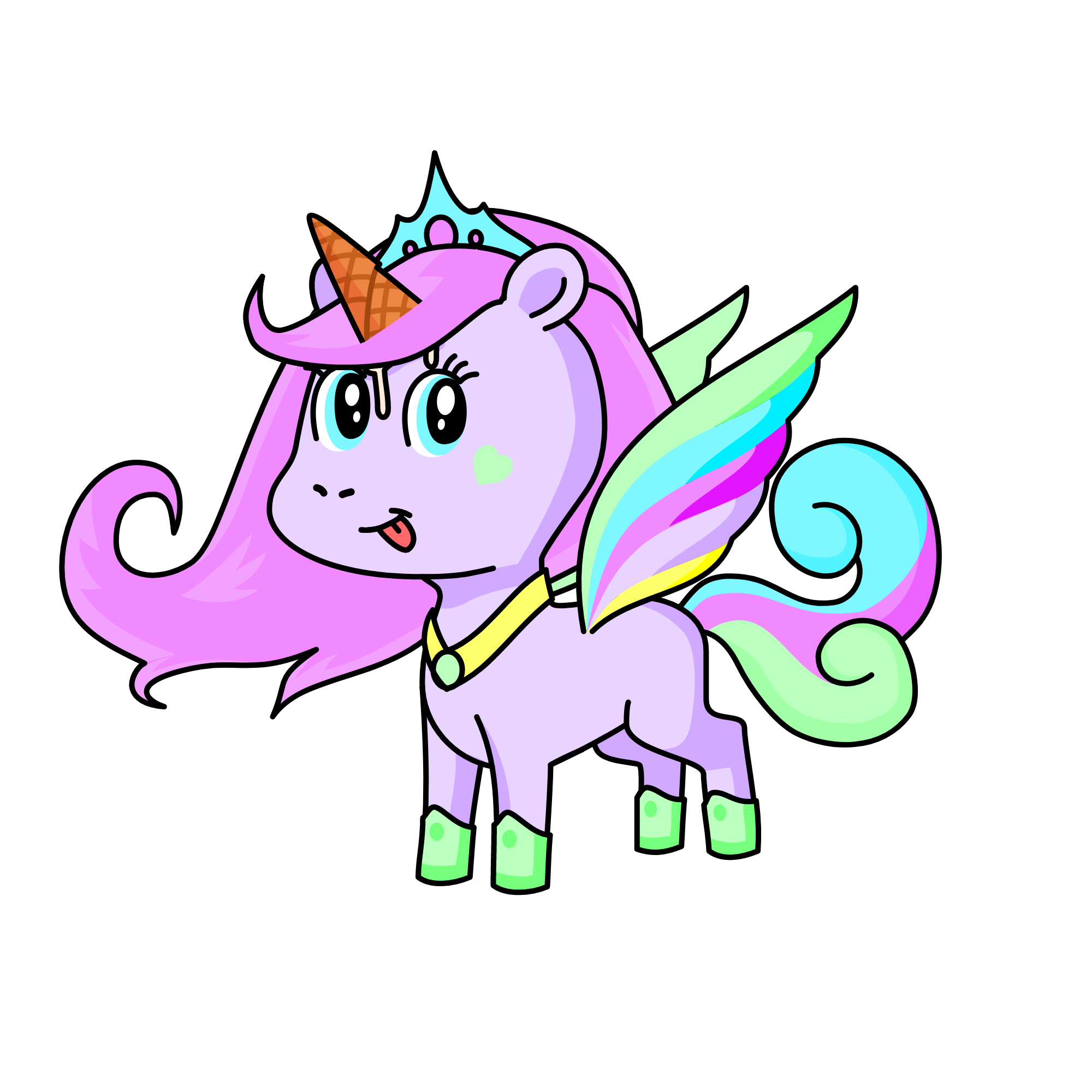 ~ 🦄 Cotton Candy Clouds 🦄 ~, the unicorn