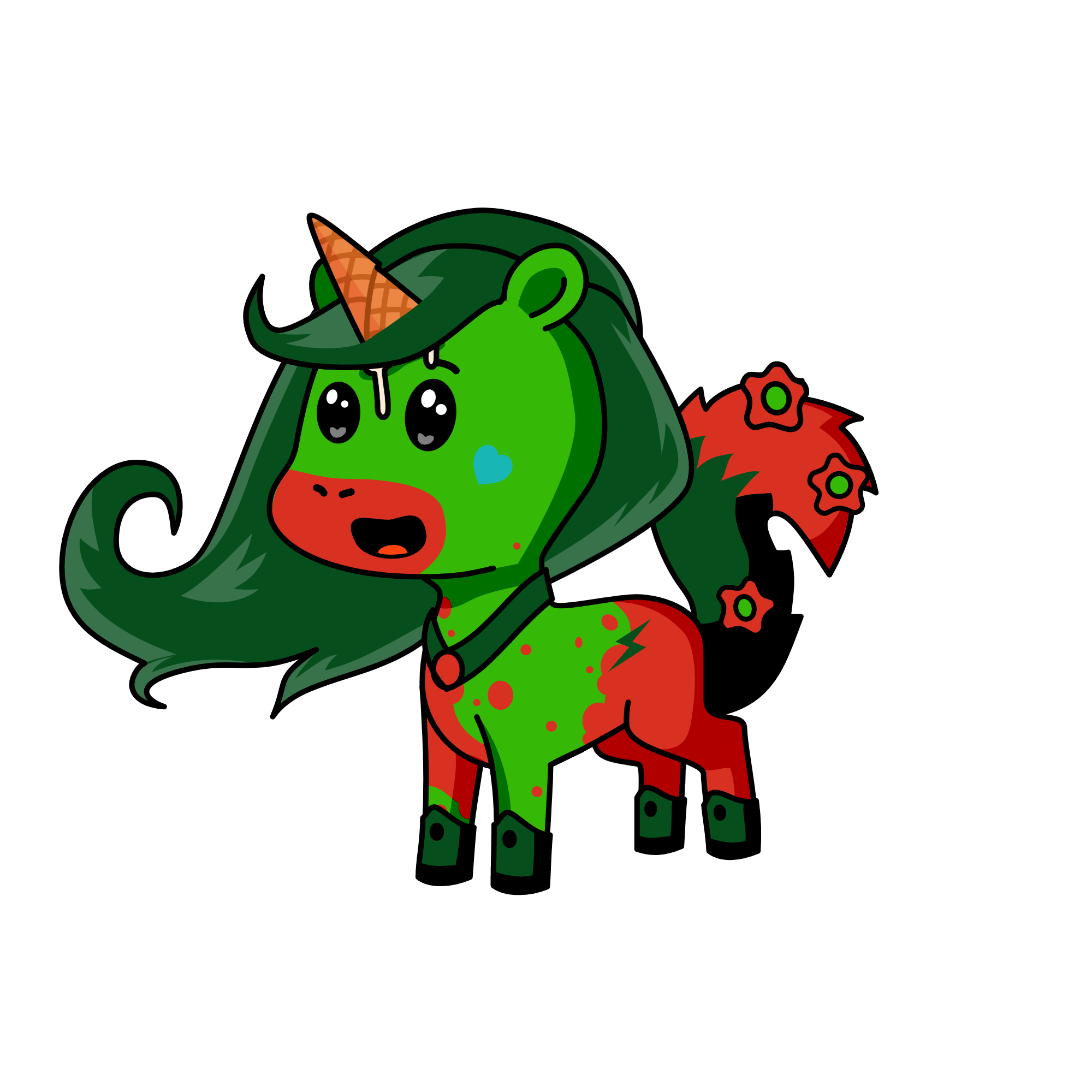 Watermelon, the unicorn