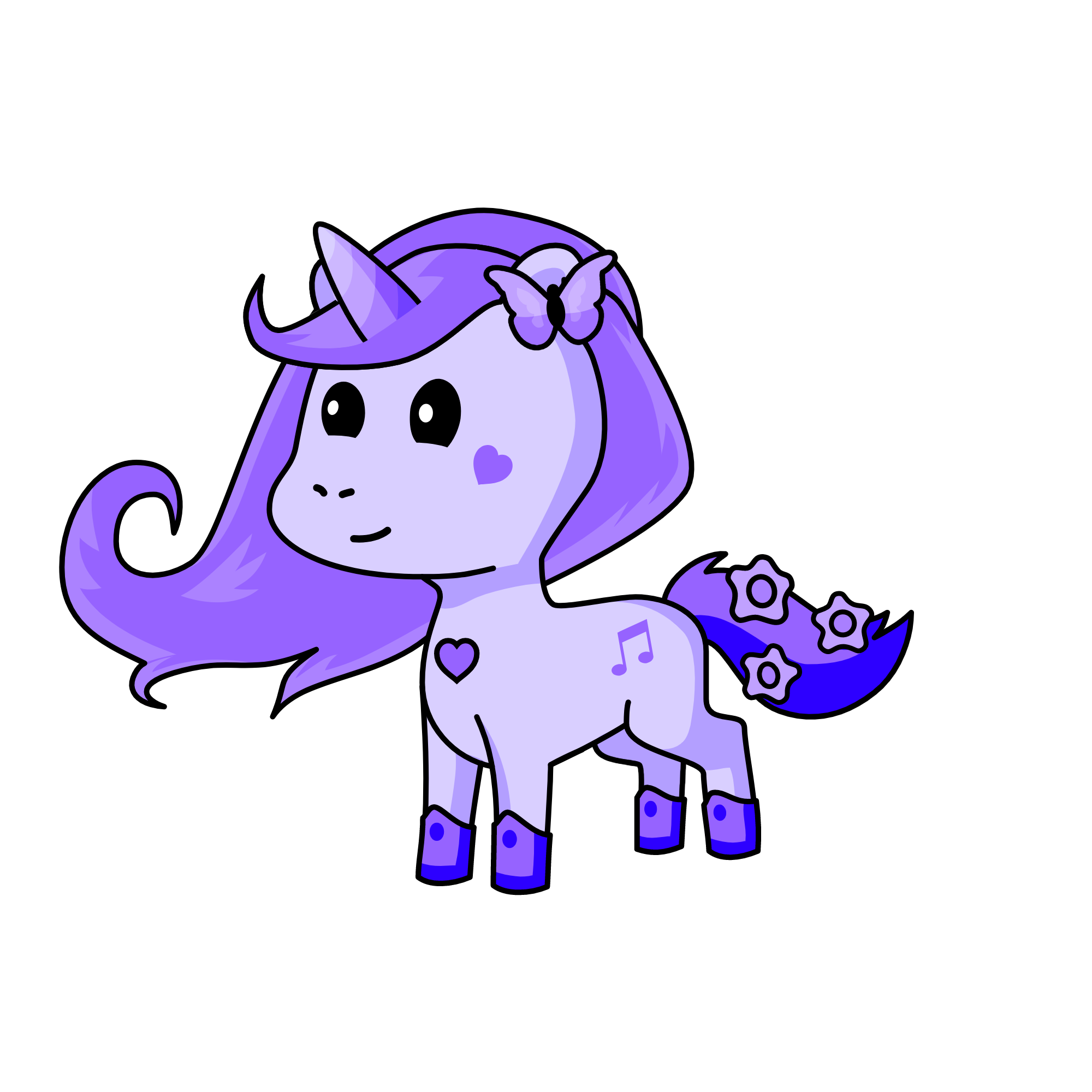 Lavender, the unicorn