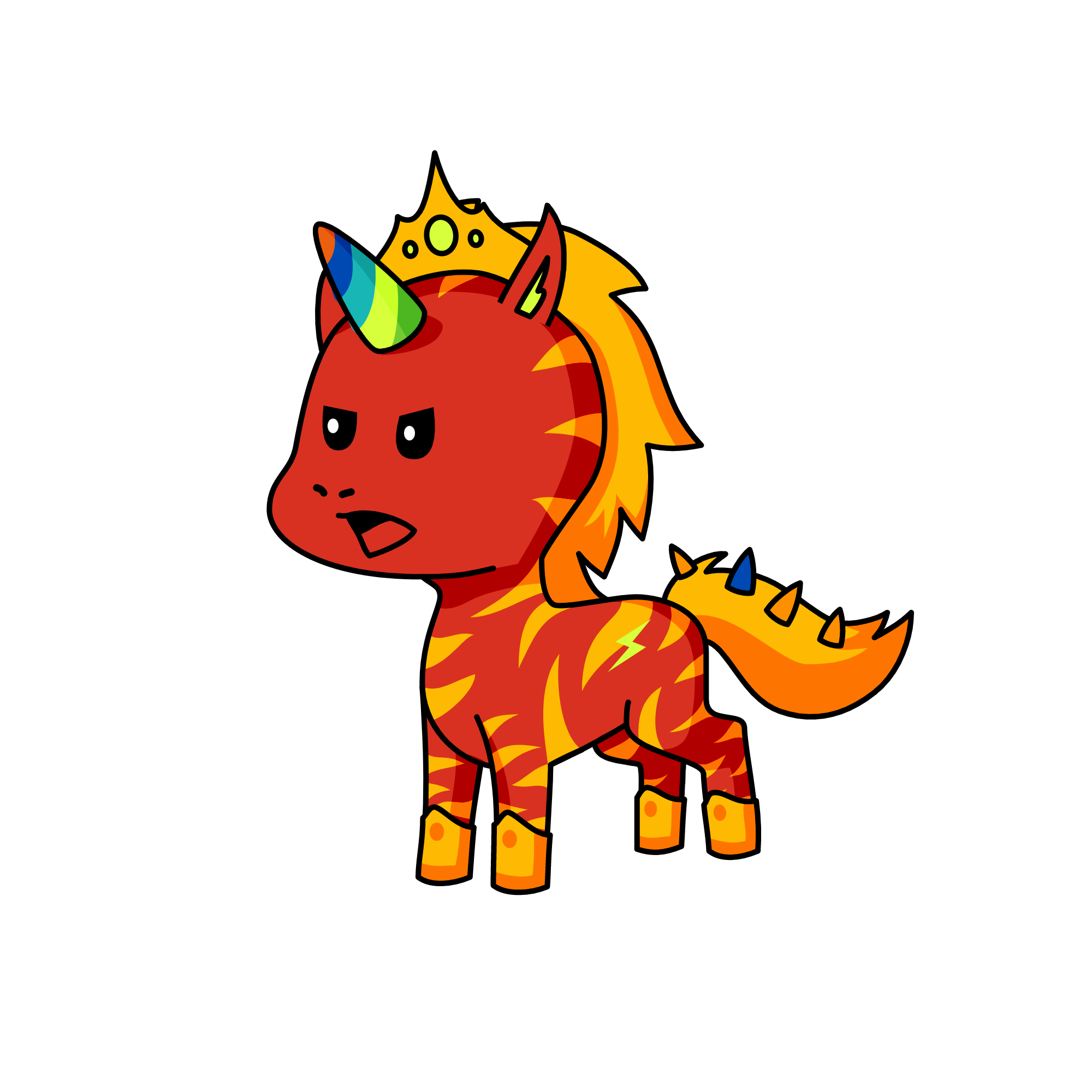 Tiger unicorn, the unicorn