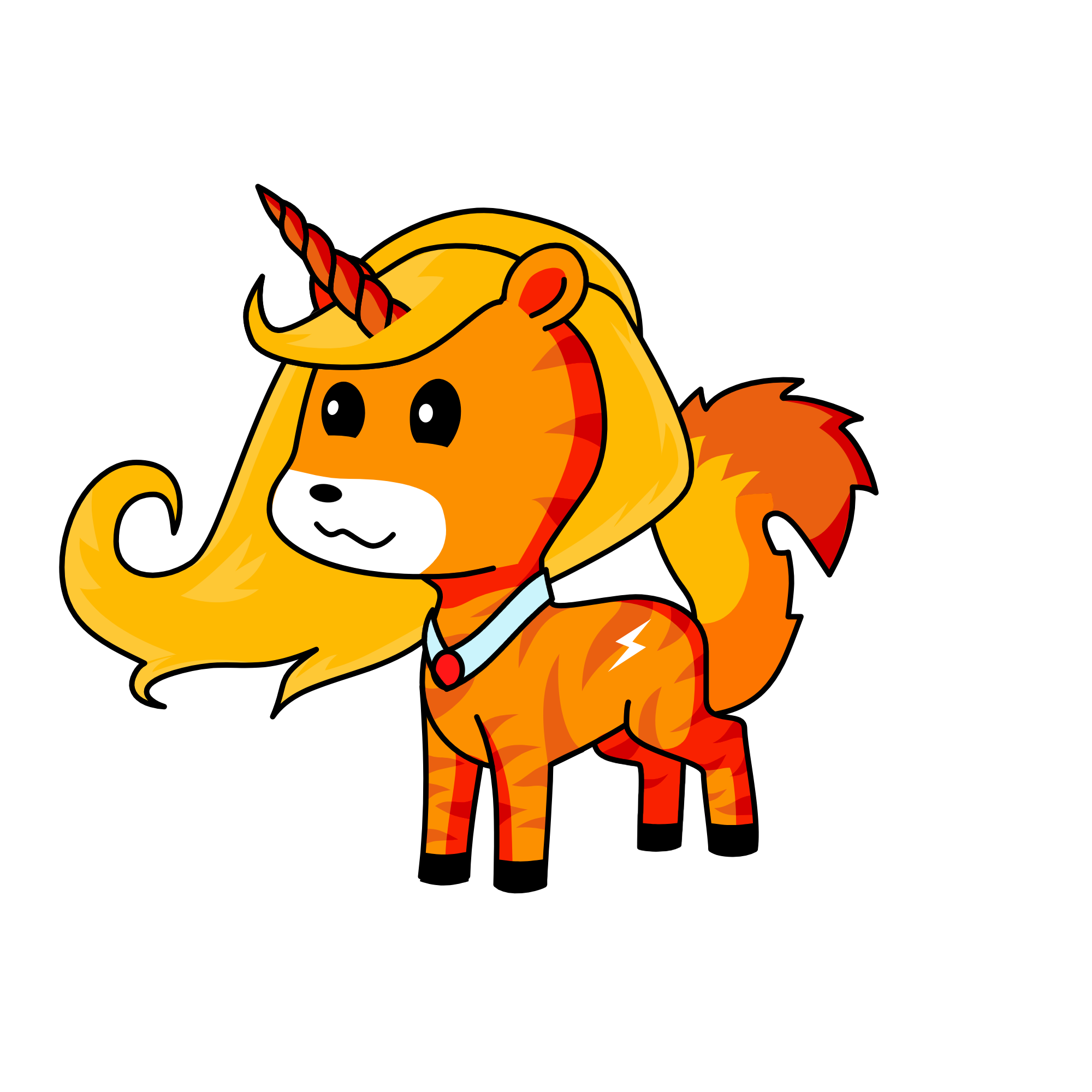Firey Feela, the unicorn