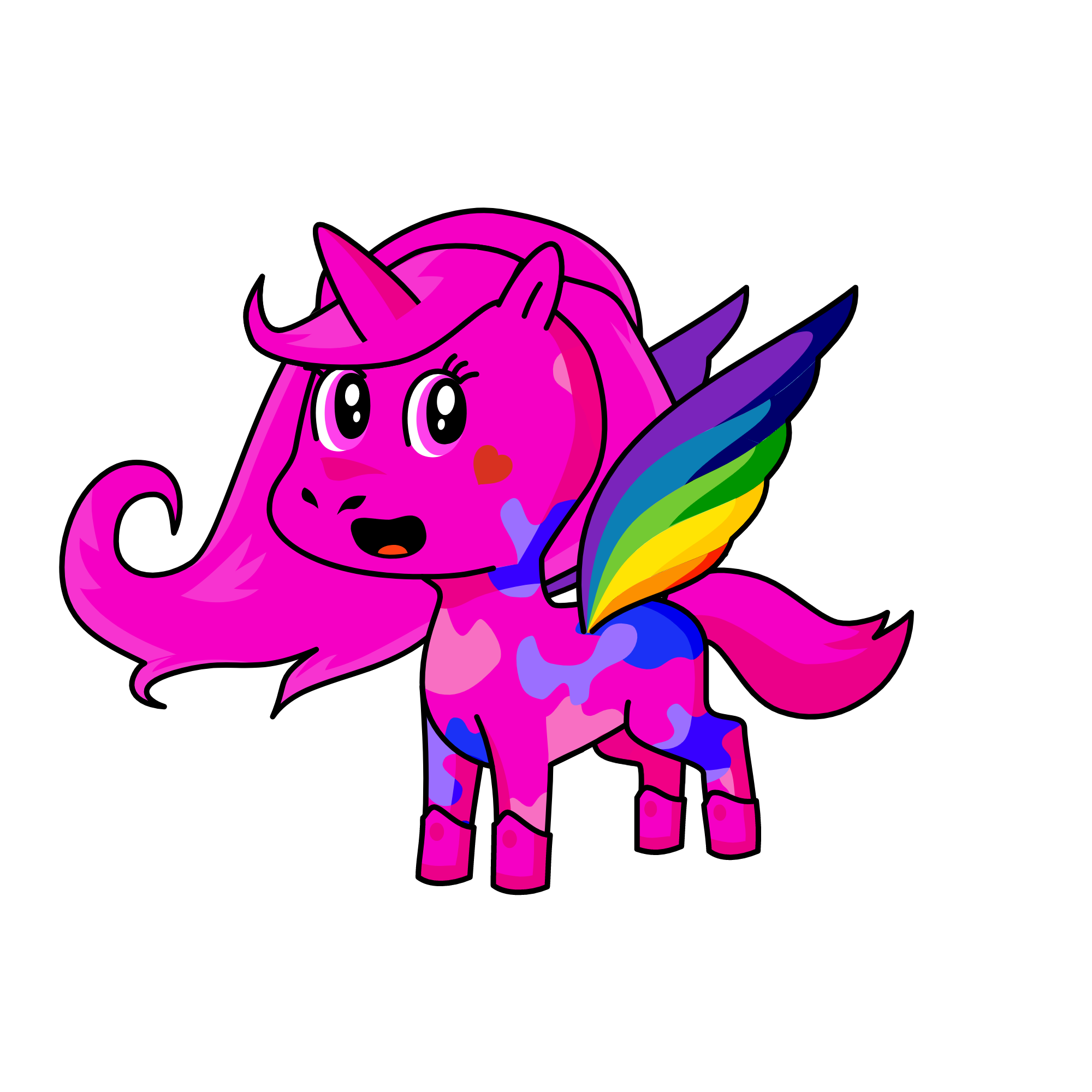 lucy the pink unicorn, the unicorn