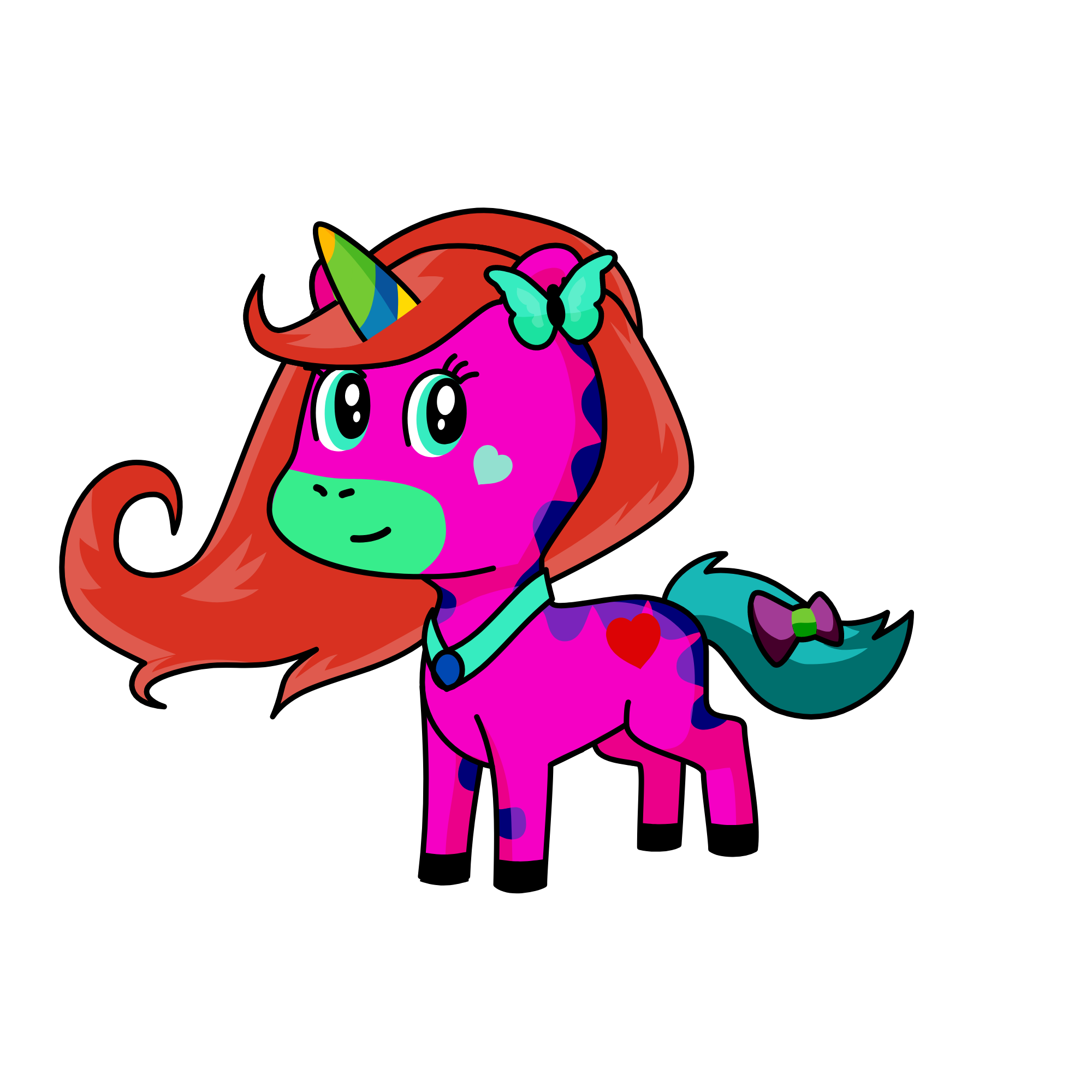pony, the unicorn