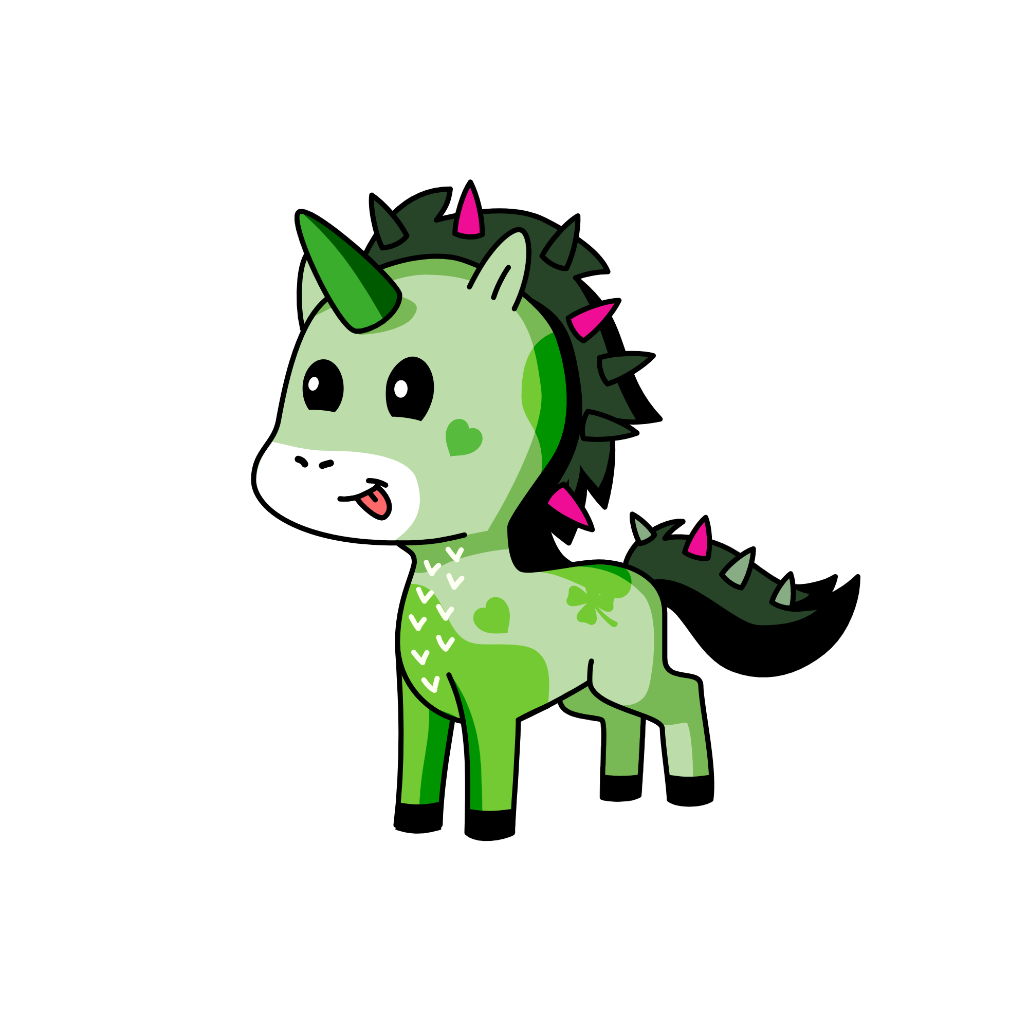 Spikey jr., the unicorn