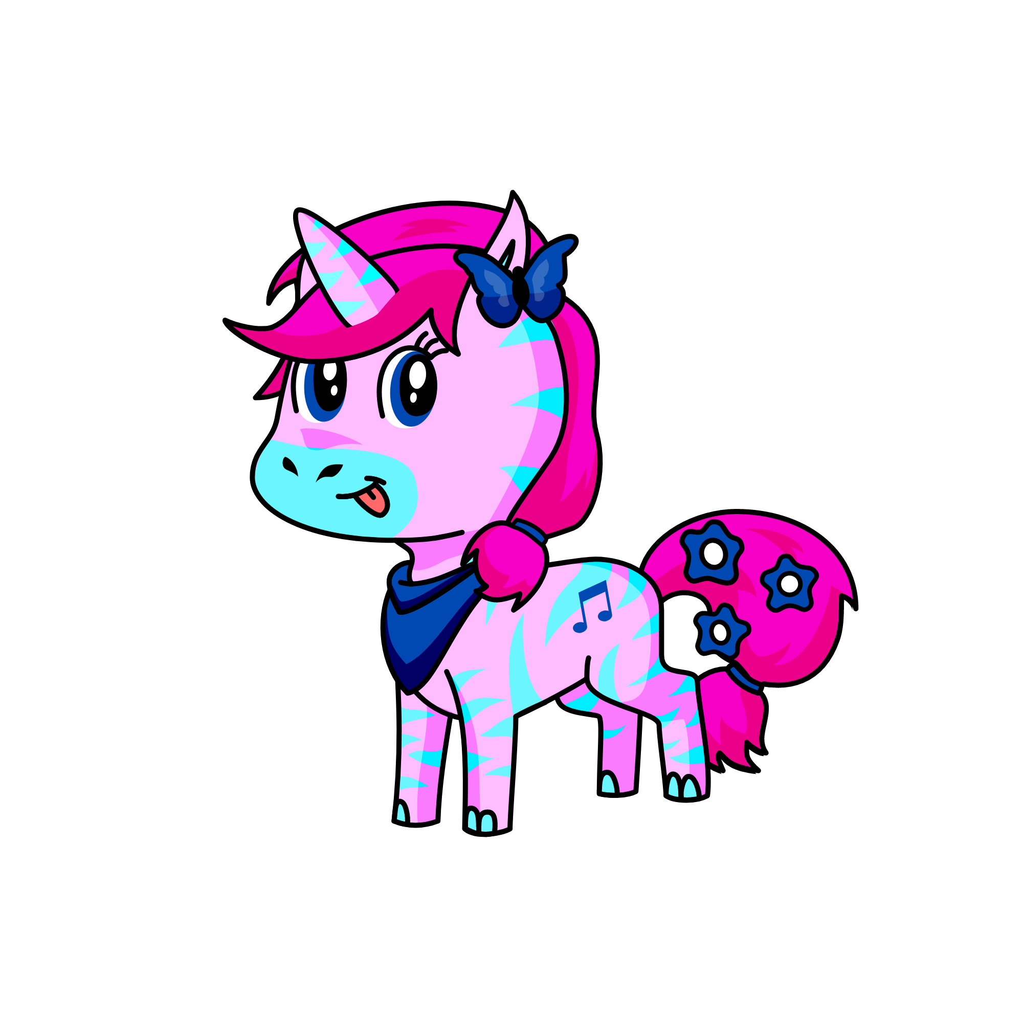 Pinky, the unicorn