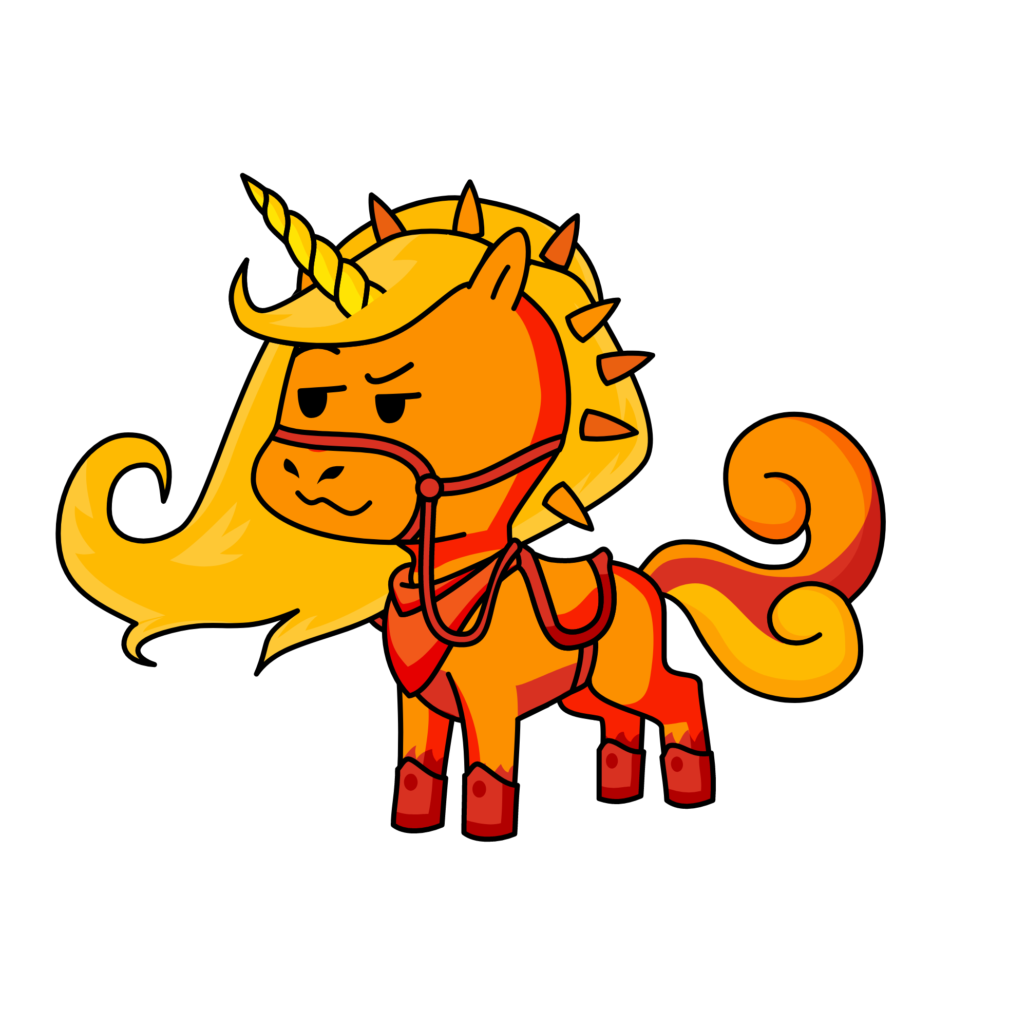 Fire, the unicorn