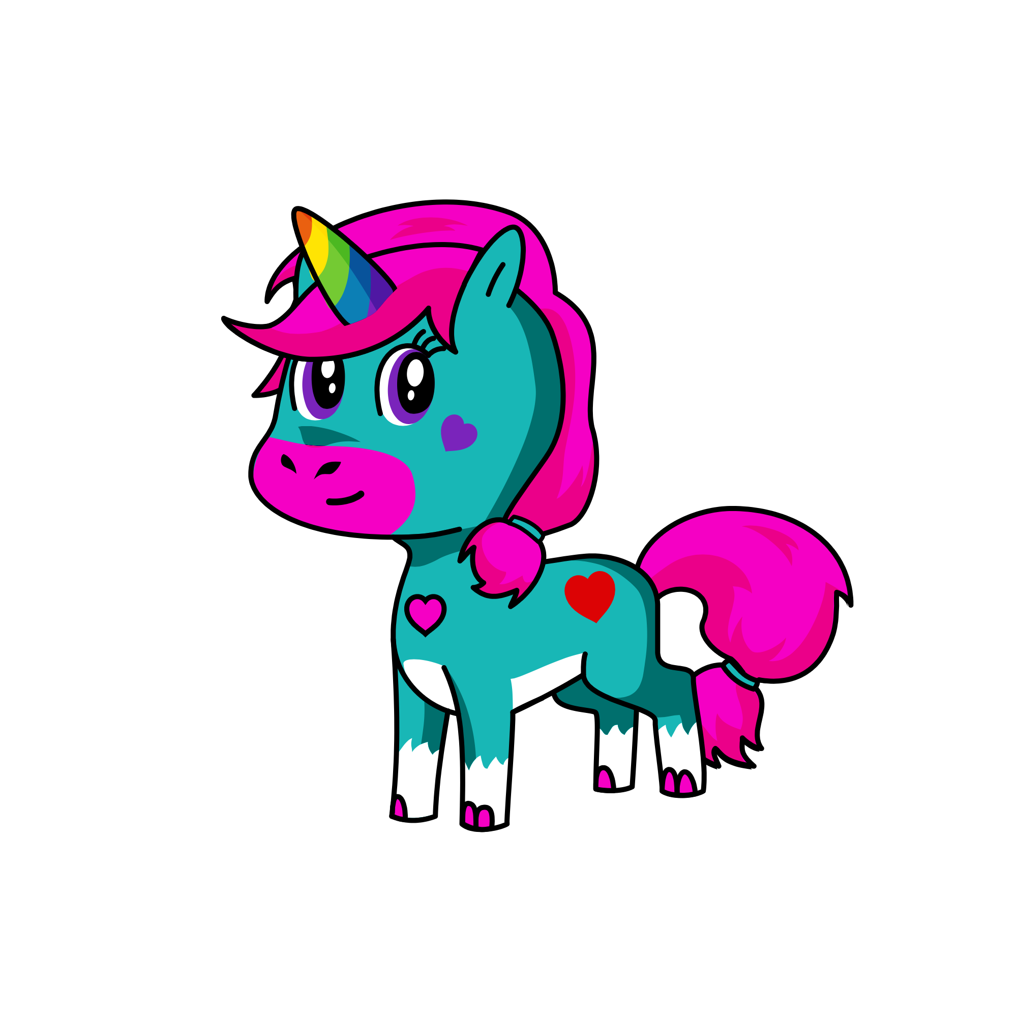 Mini Me, the unicorn