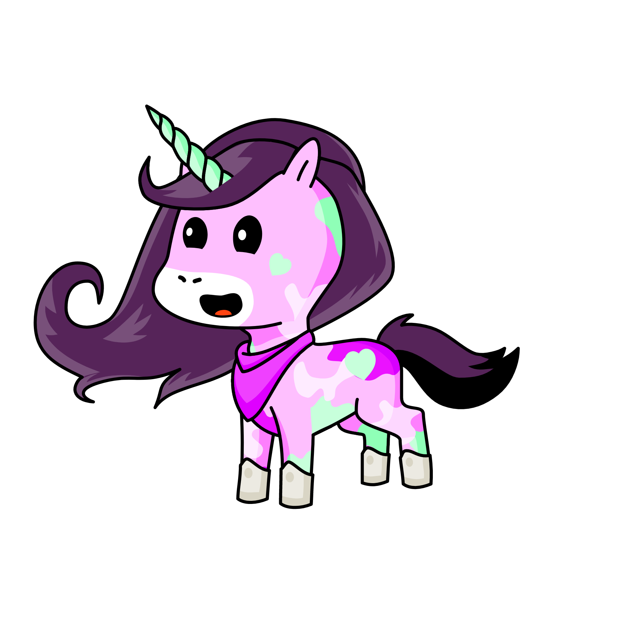 neon lights , the unicorn