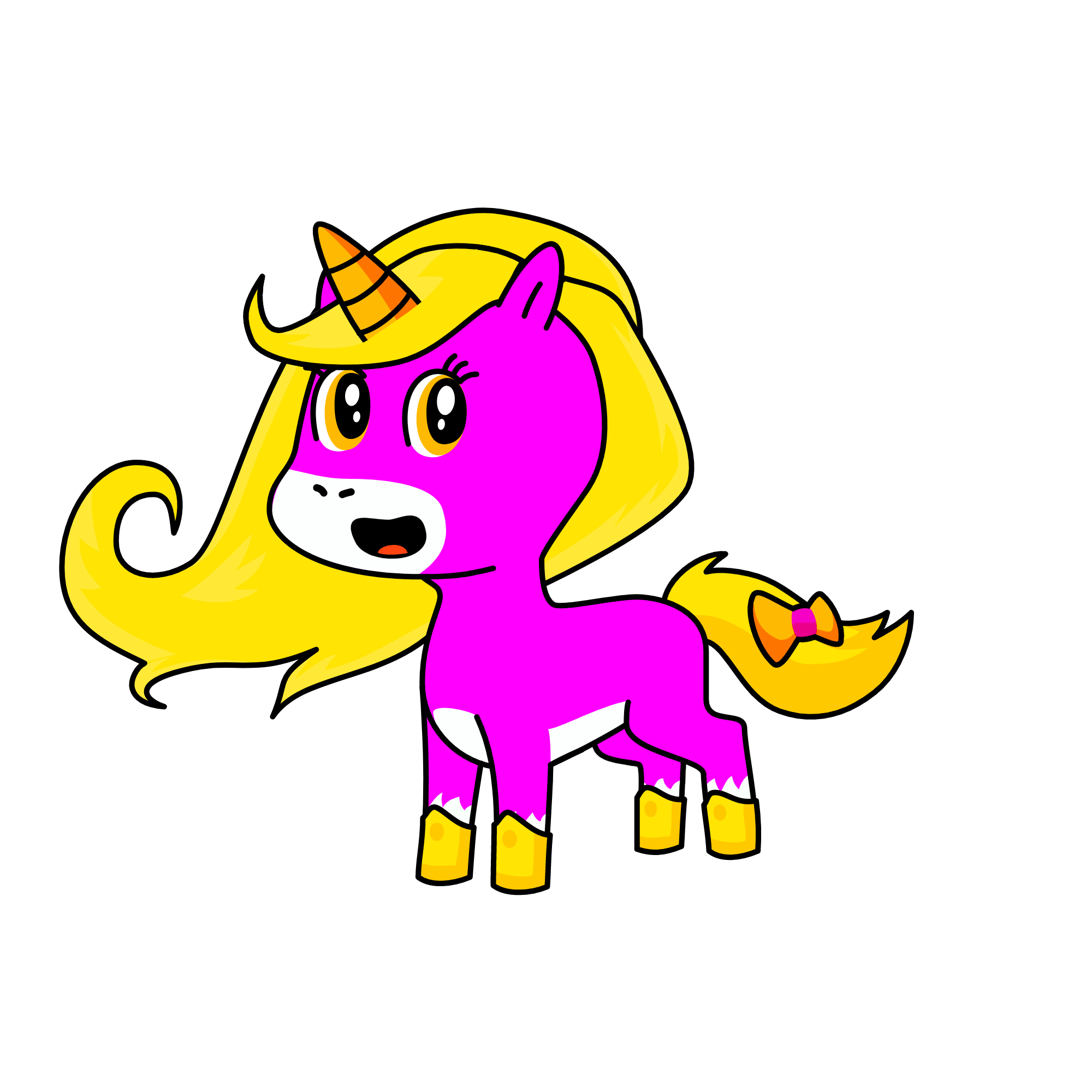 Rapunzel, the unicorn