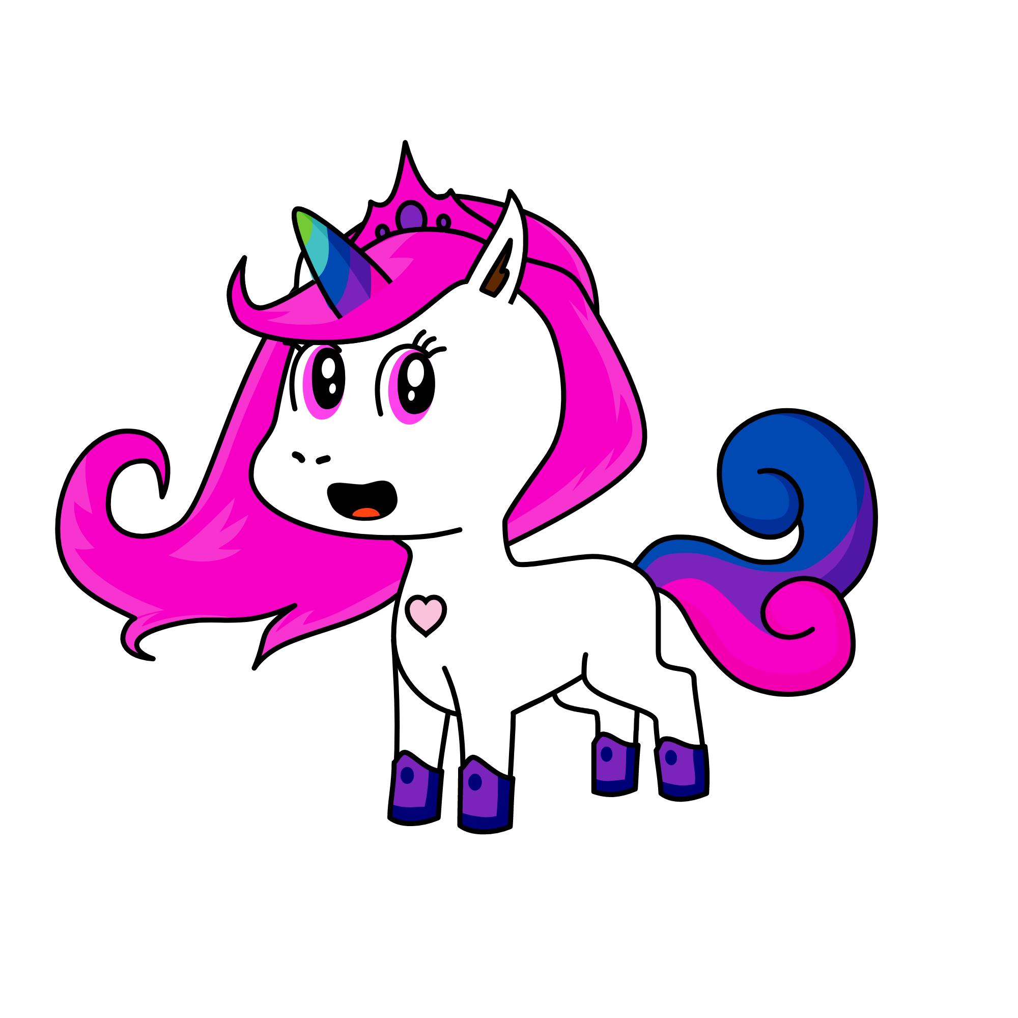 Pinky, the unicorn