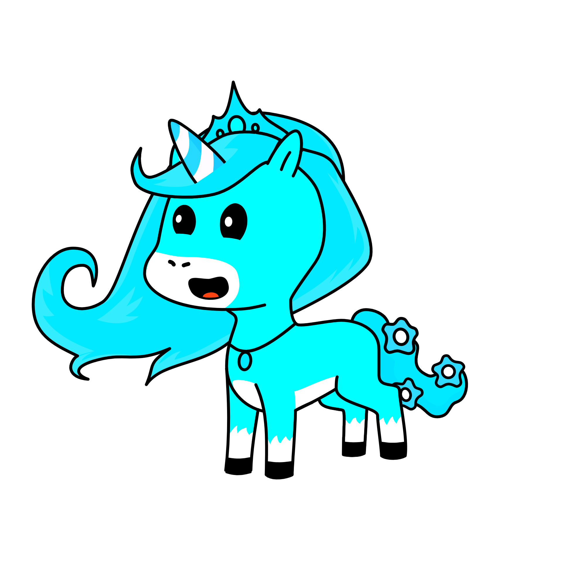 Crystal (pony form), the unicorn