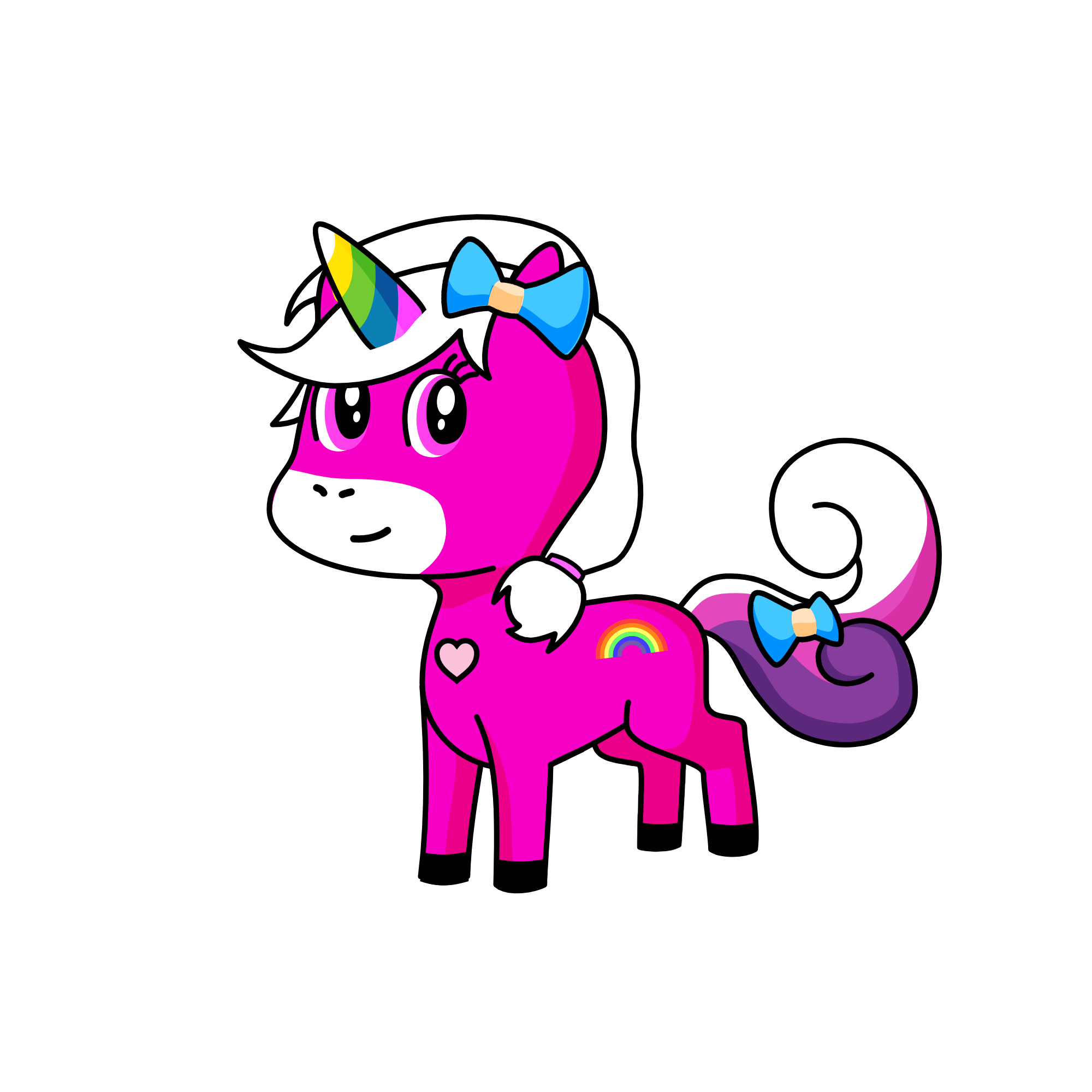 Rainbow , the unicorn