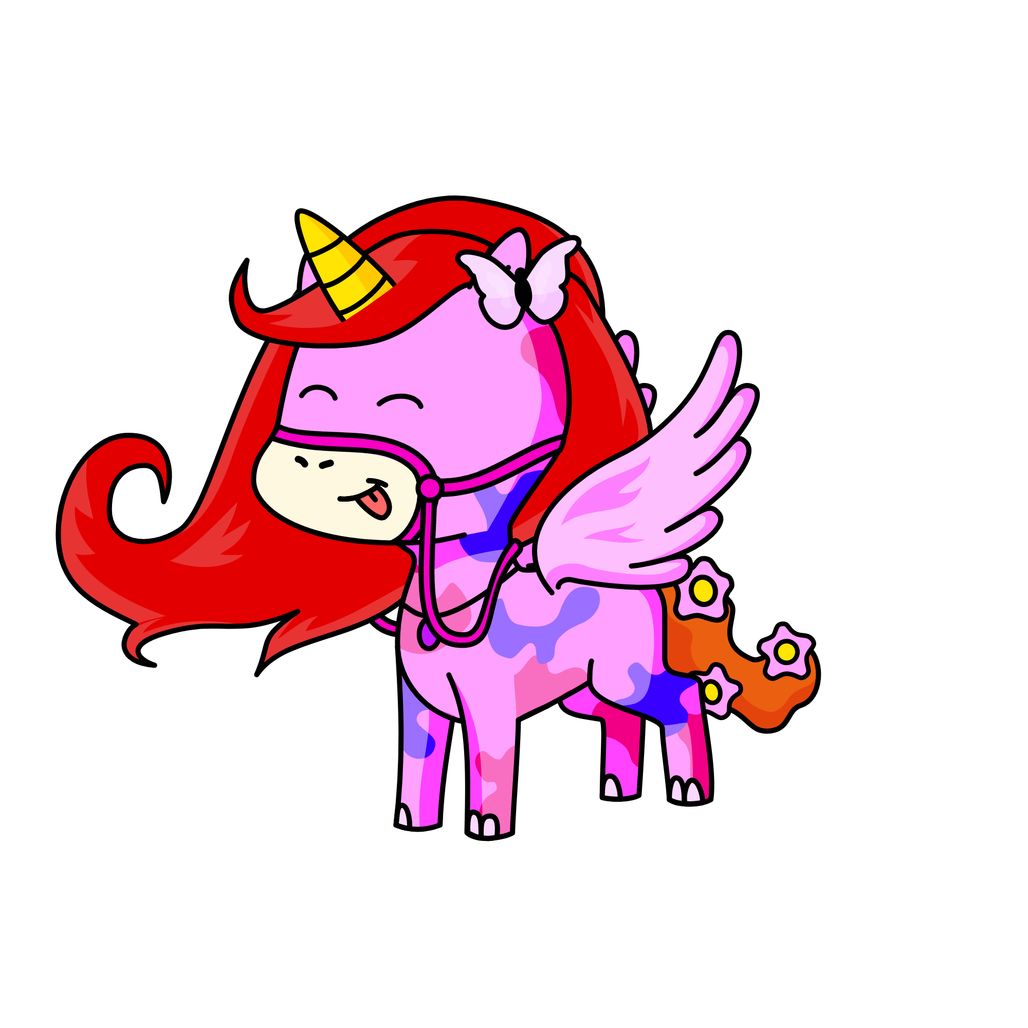 Pink, the unicorn