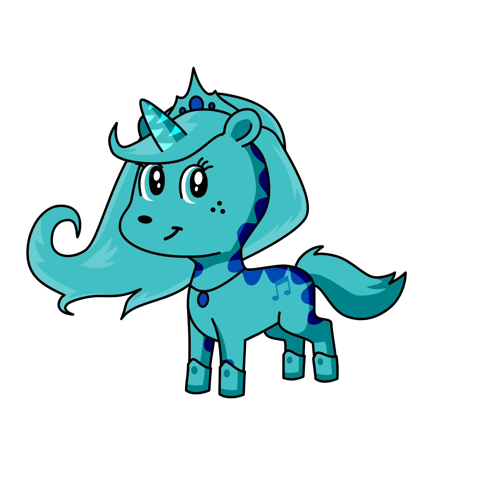 snowy, the unicorn
