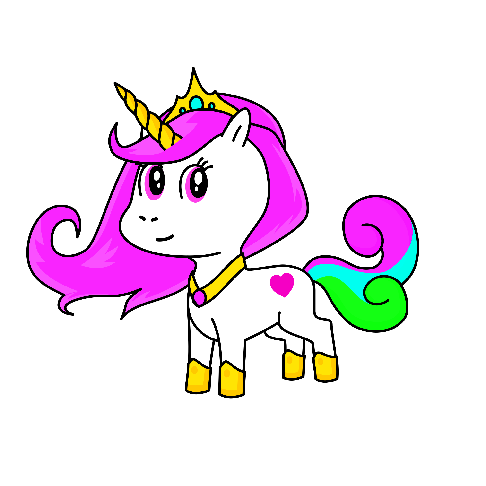 Queen Magenta, the unicorn
