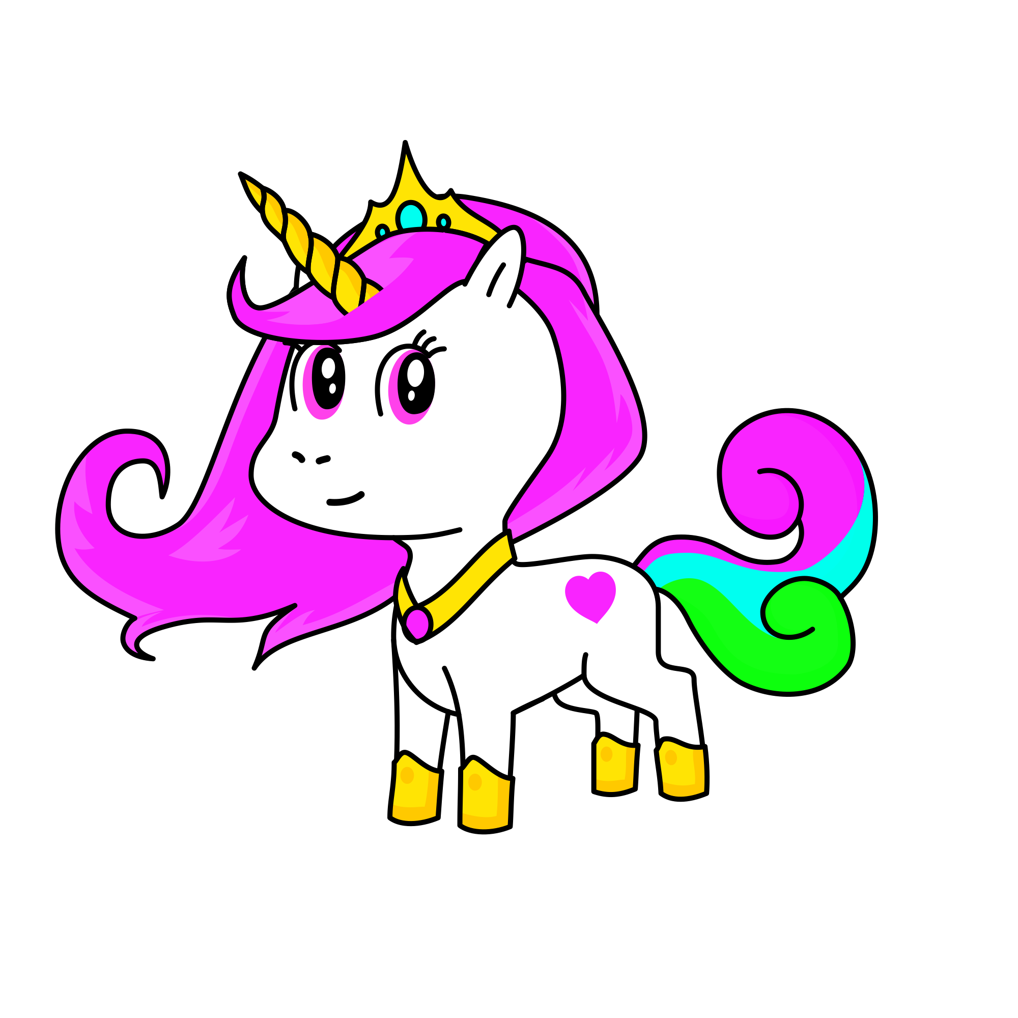 Magenta, the unicorn