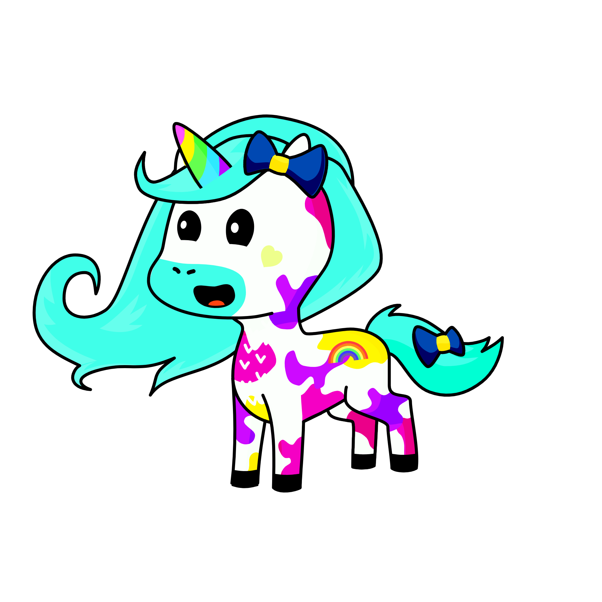 Raimbow, the unicorn