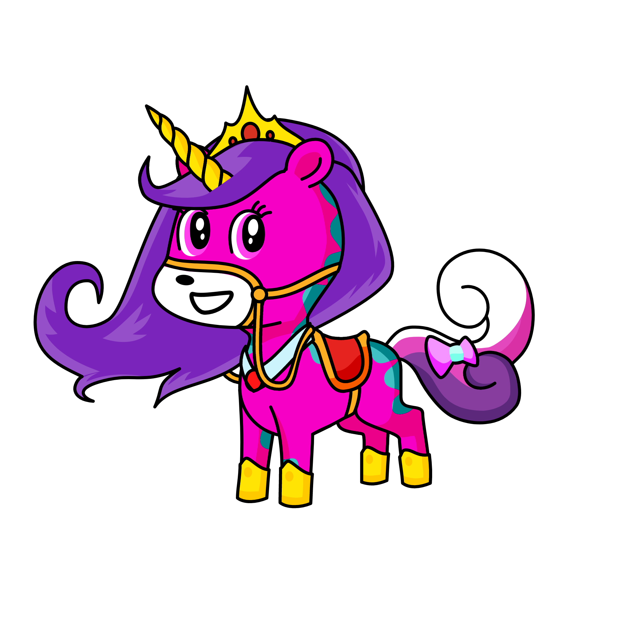 Princess Lea of winterland, the unicorn