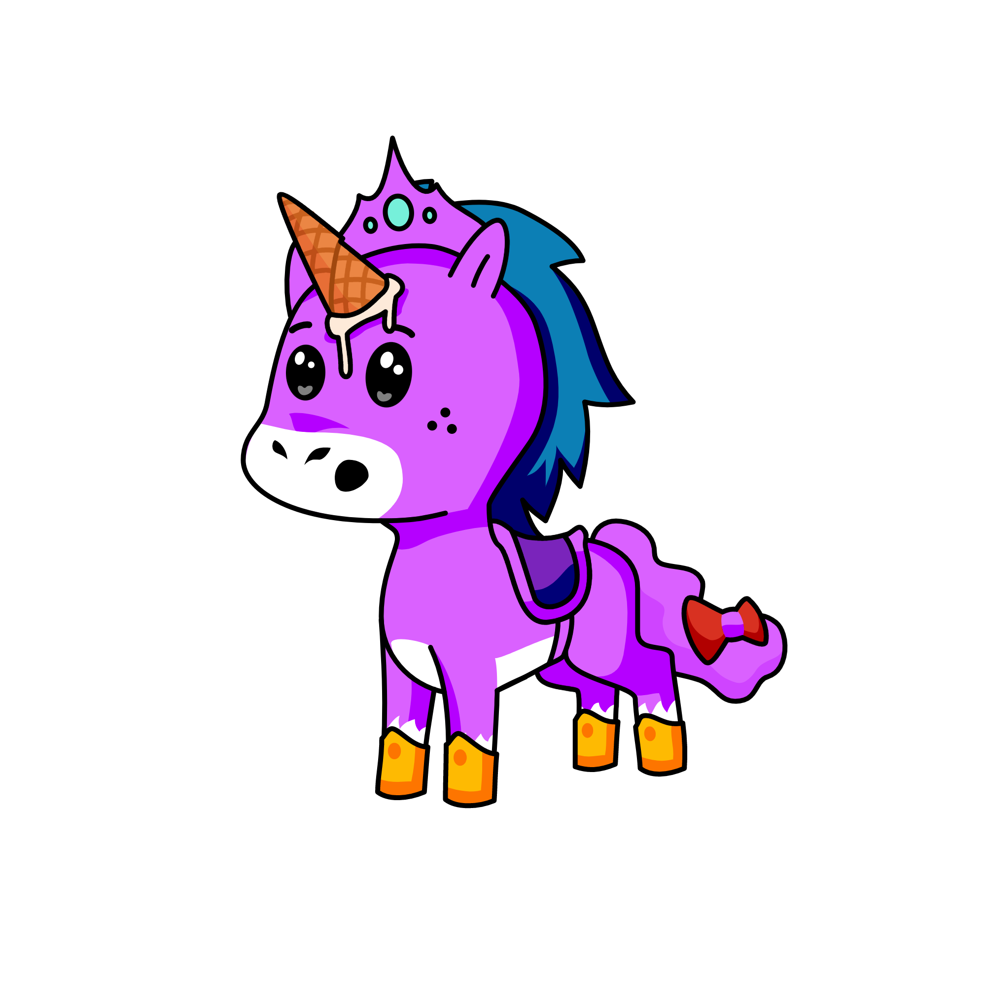 violet, the unicorn