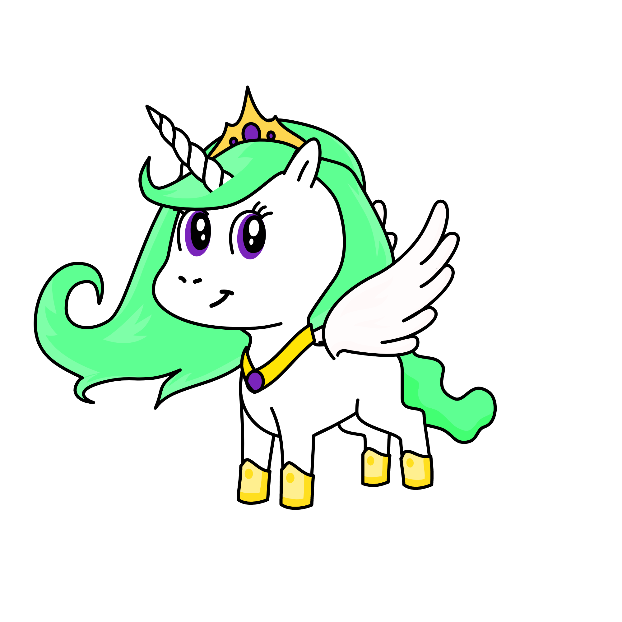 Princess Celestia, the unicorn