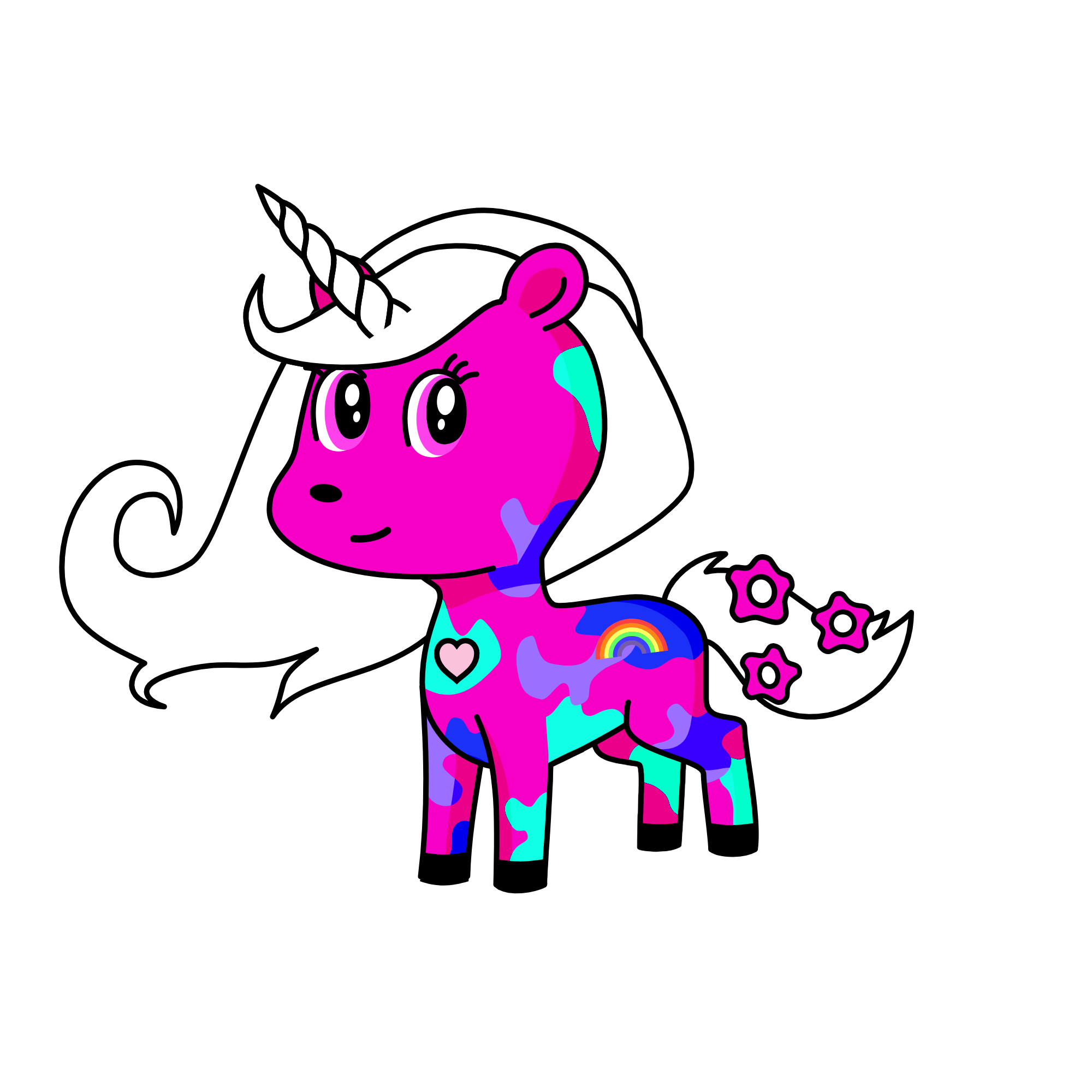 rainbow, the unicorn