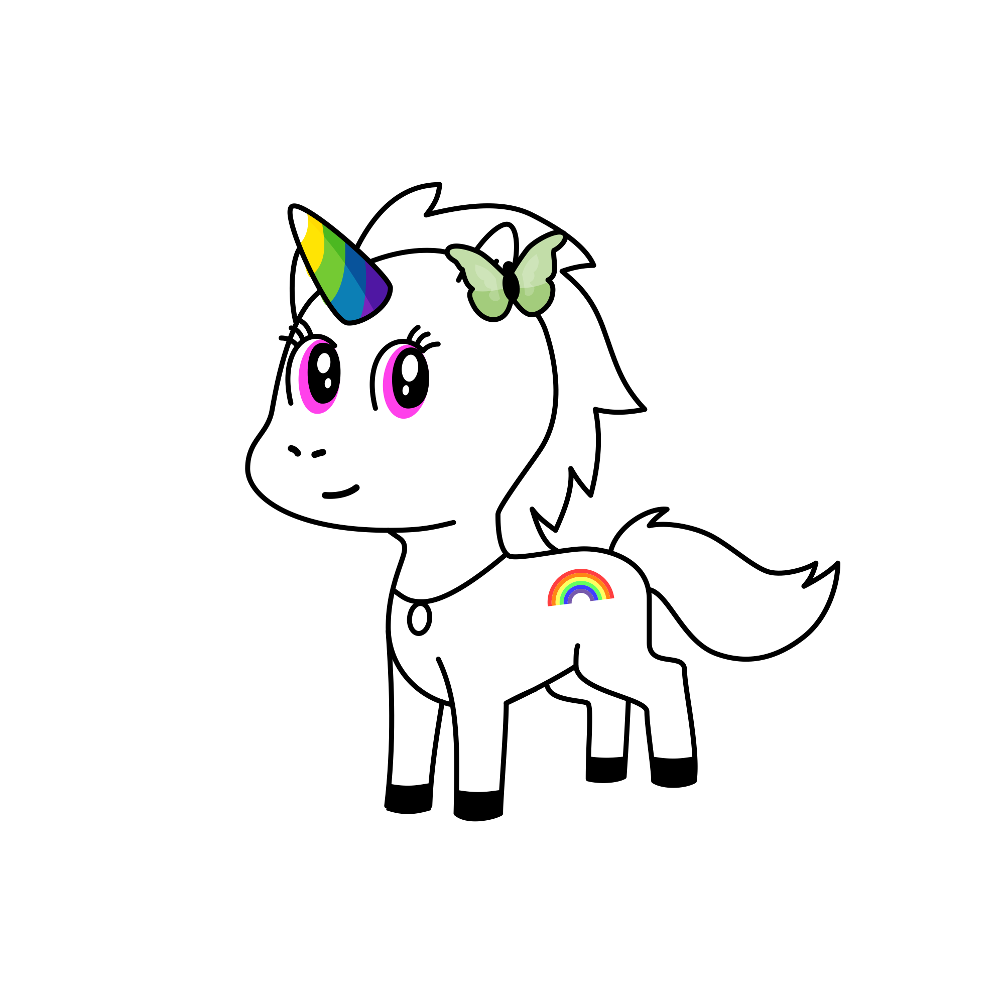 Rainbows , the unicorn