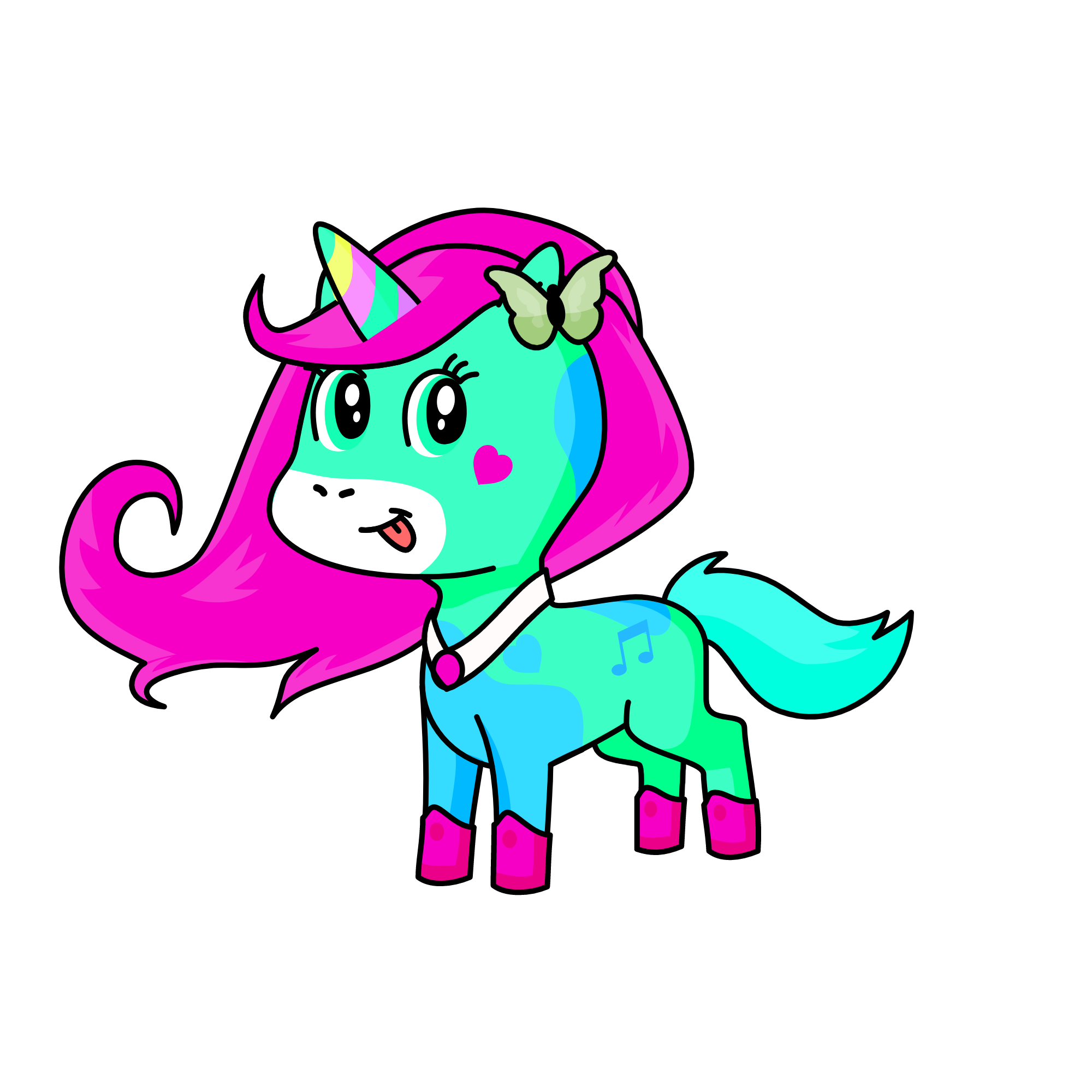M&M, the unicorn