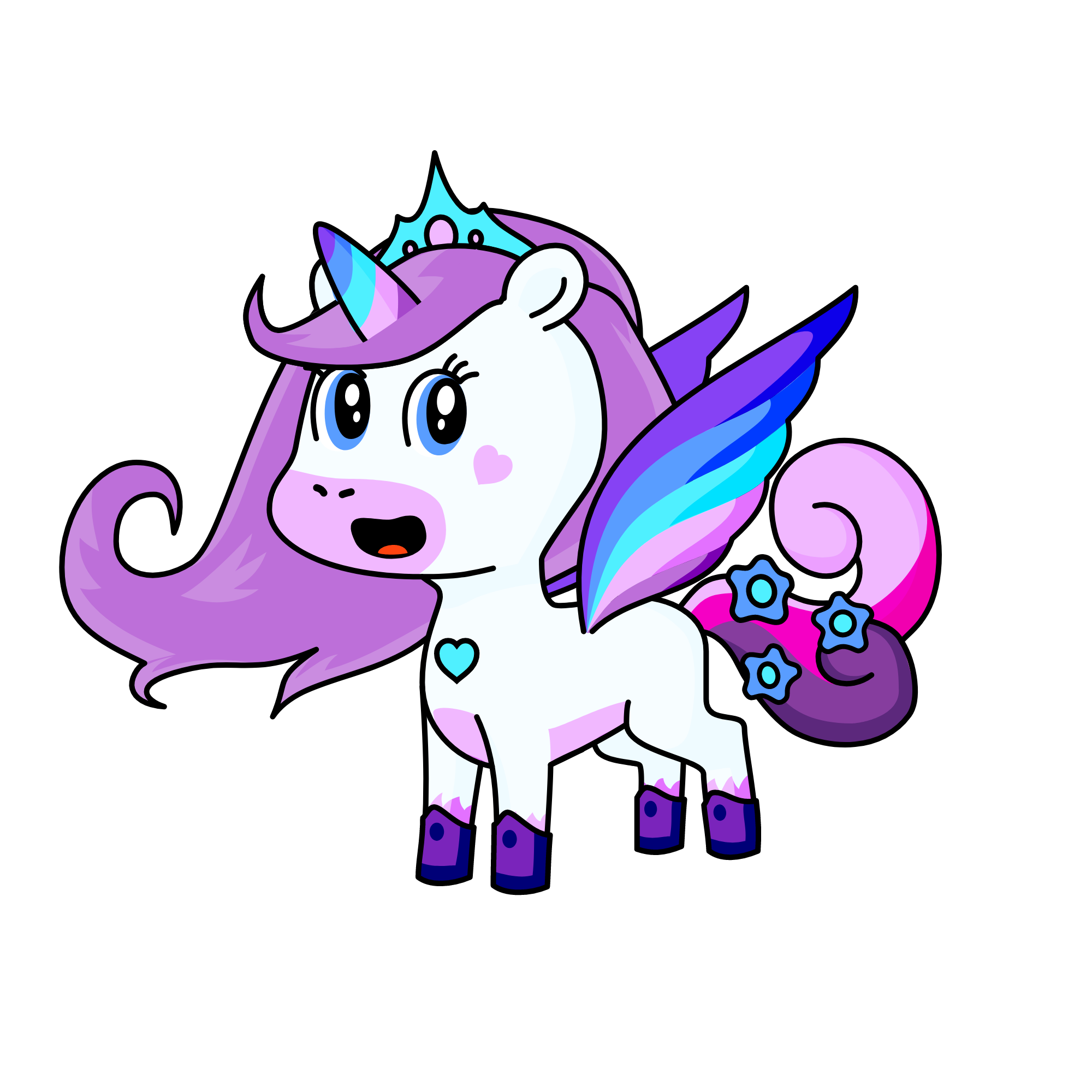 Pastel Snow Princess, the unicorn