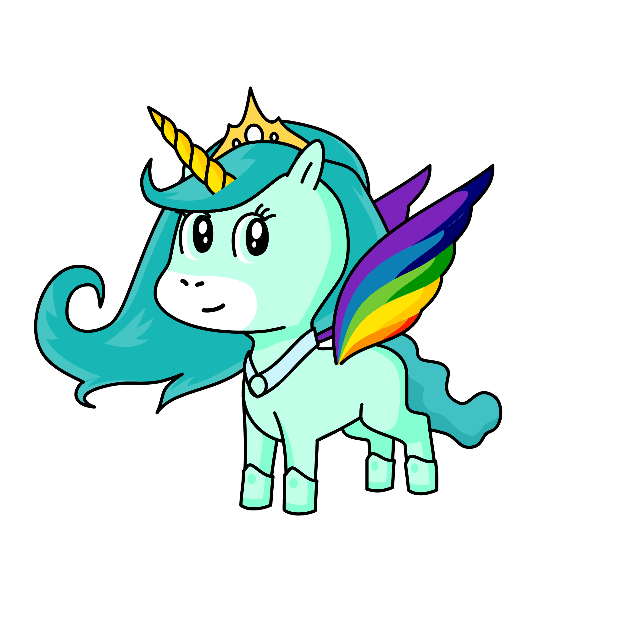 queen moon, the unicorn
