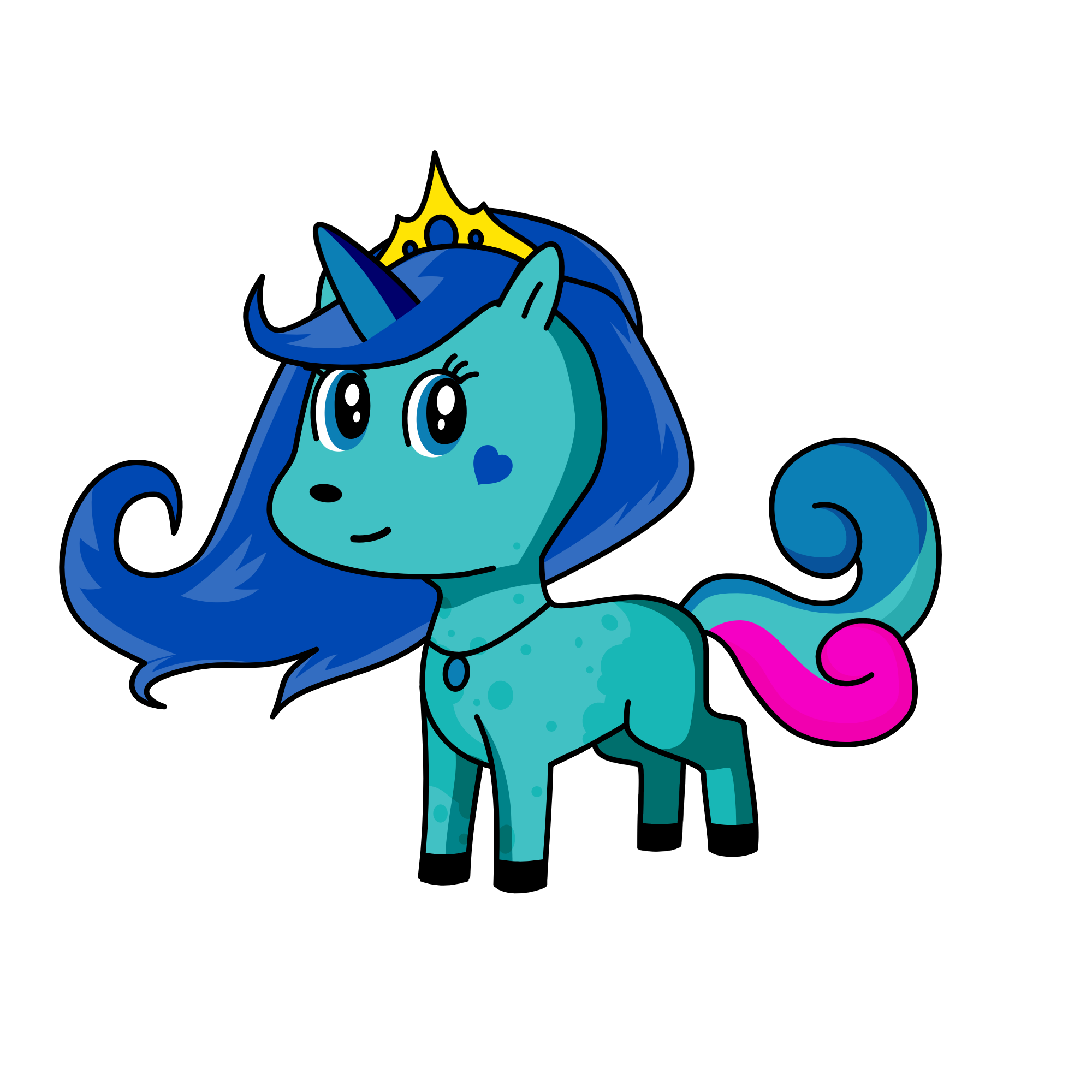 Watery, the unicorn