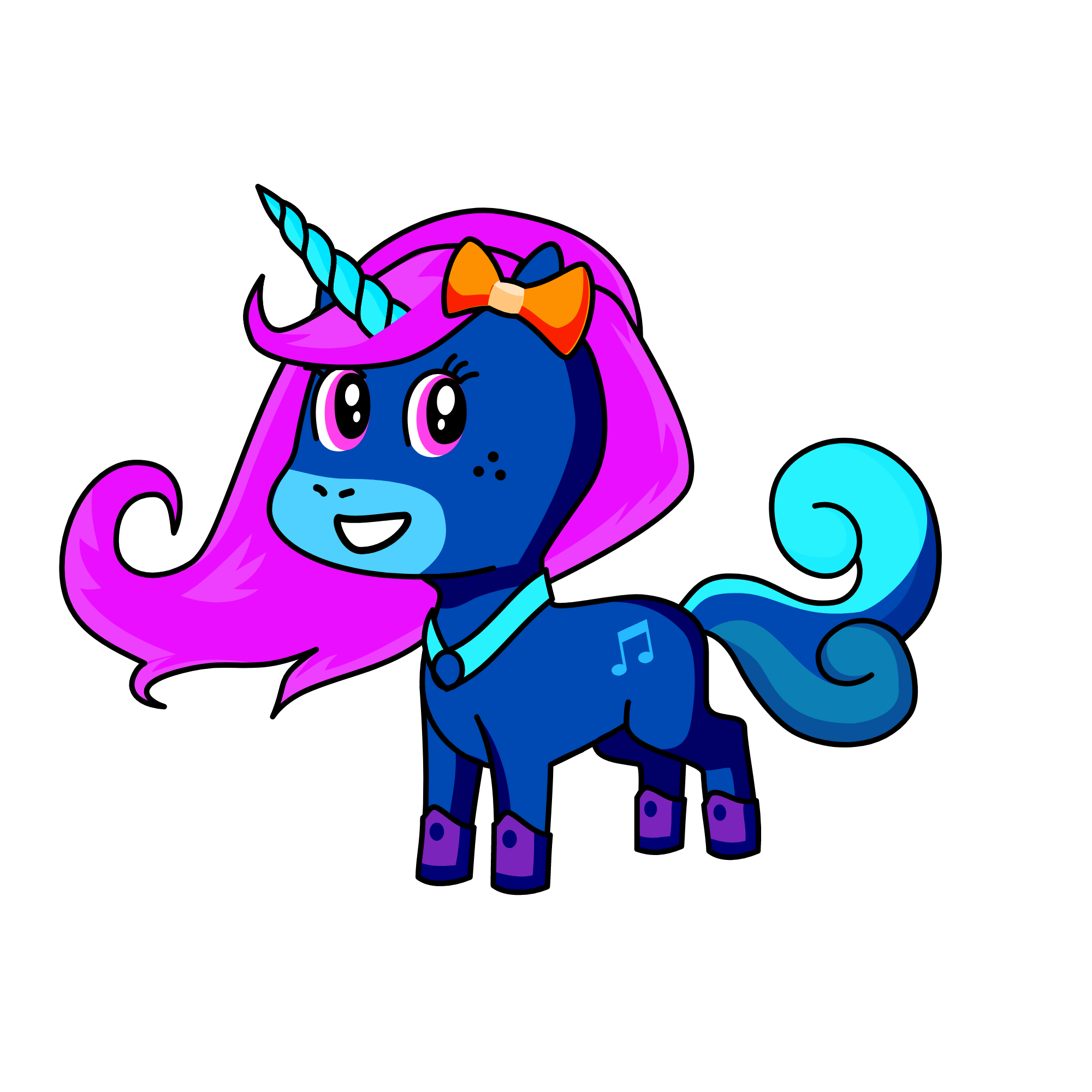 blue star, the unicorn