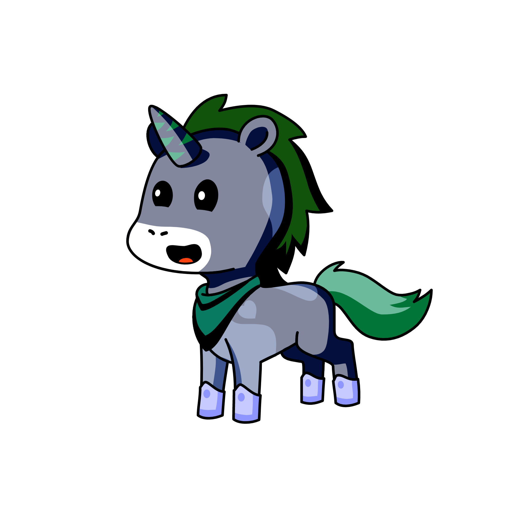Shadow gasp, the unicorn