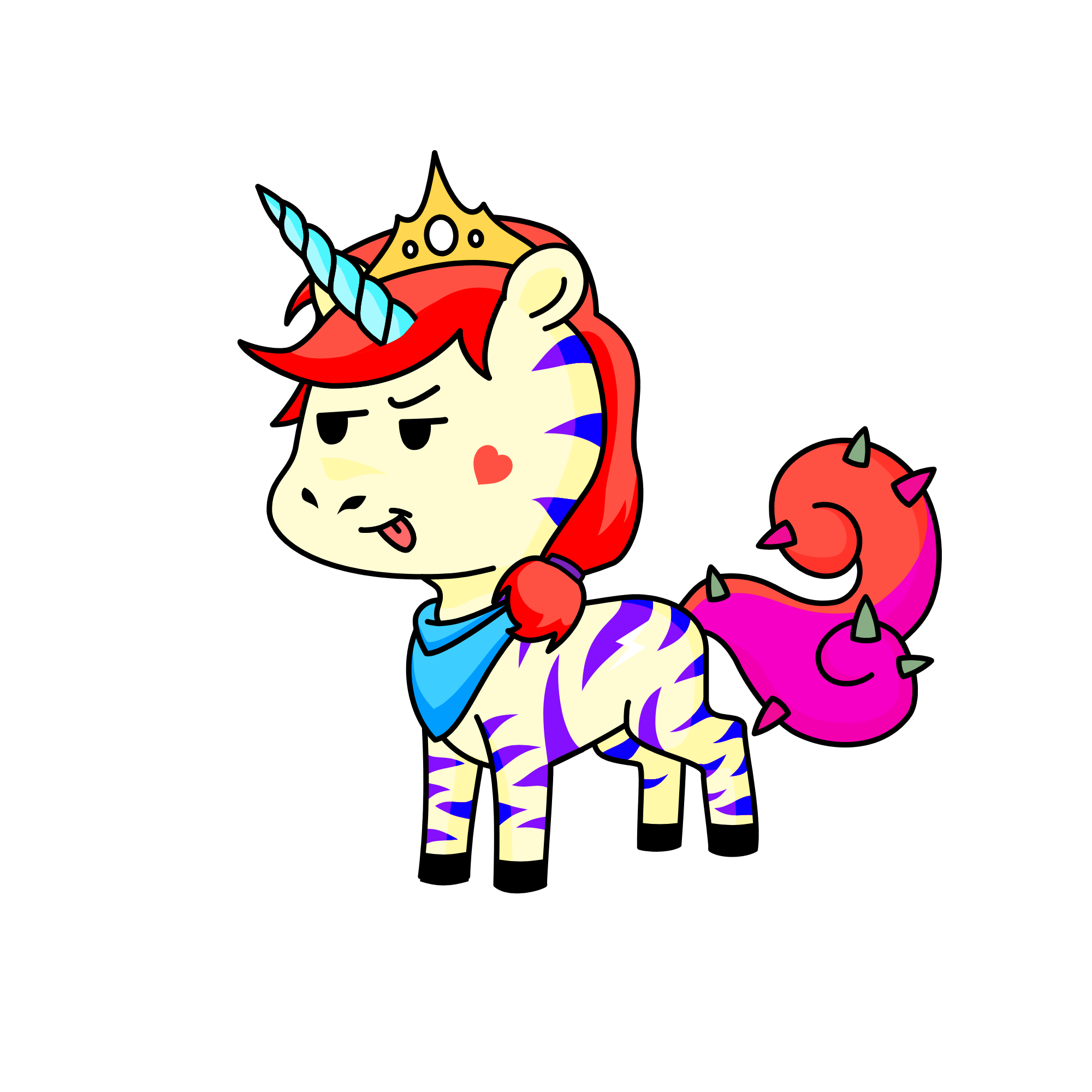 Princess Bopples, the unicorn