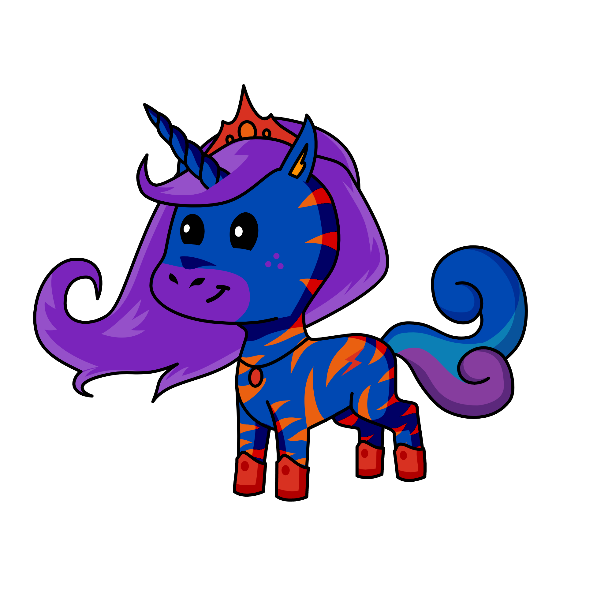 flame rider, the unicorn